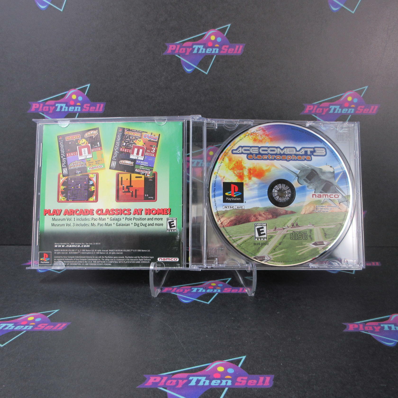 Ace Combat 3 Electrosphere + Reg Card PS1 PlayStation 1 No Art - Very Good