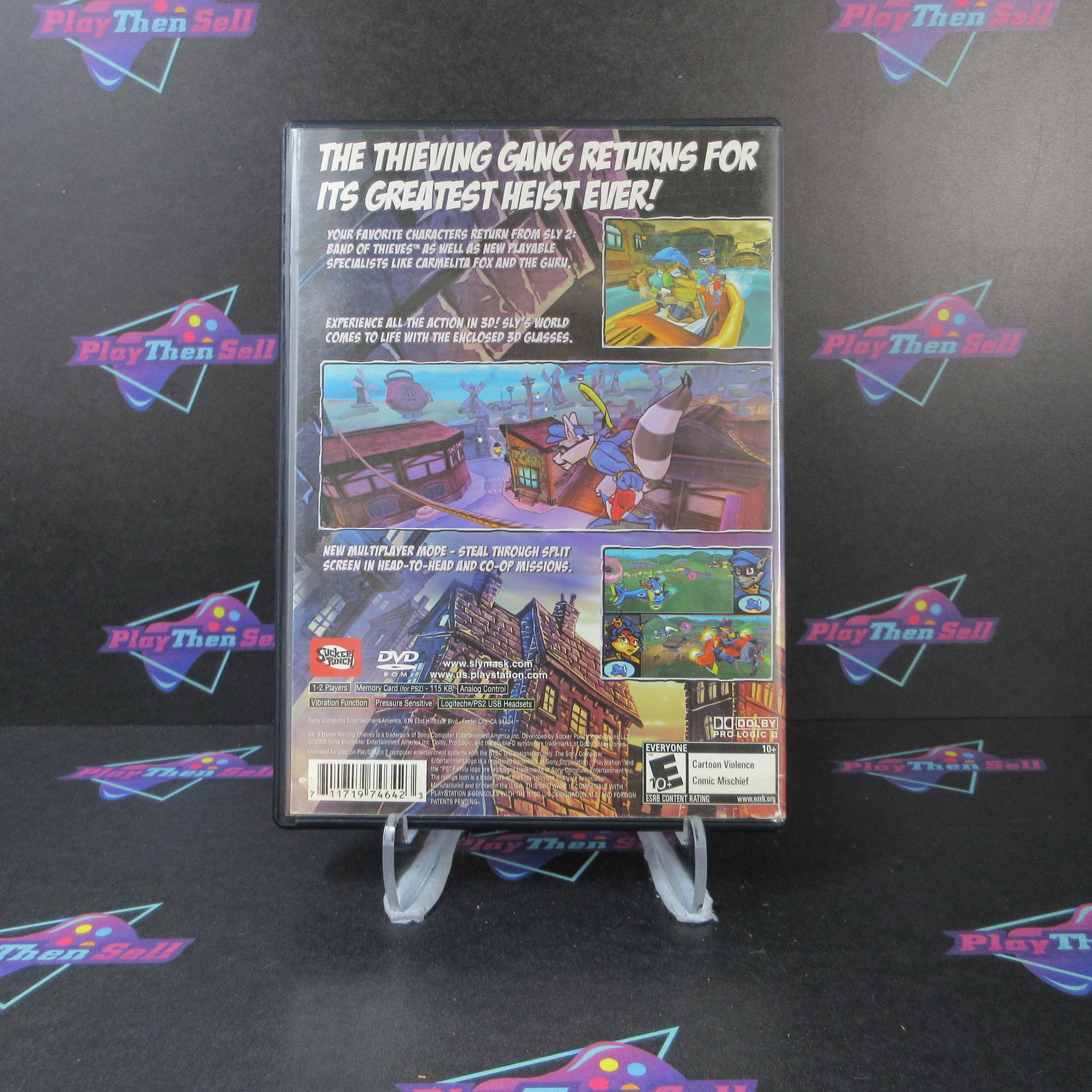 Sly 3 Honor Among Thieves PS2 PlayStation 2 AD/NM - Very Good