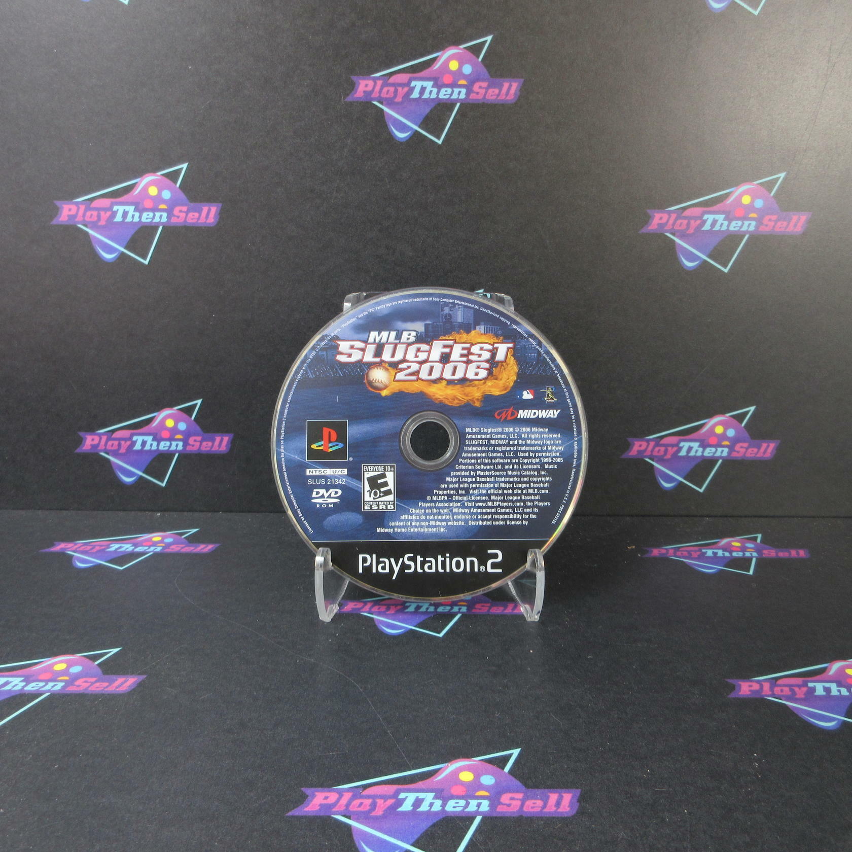 MLB Slugfest 2006 + Reg Card PS2 PlayStation 2 Disc Only Tested - Very Good