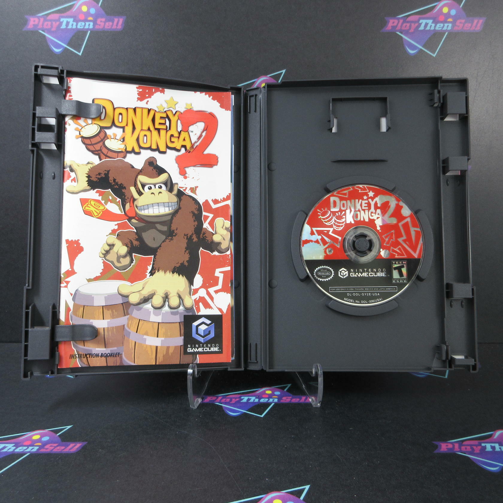 Donkey Konga 2 + DK Bongo Nintendo Gamecube - Like New