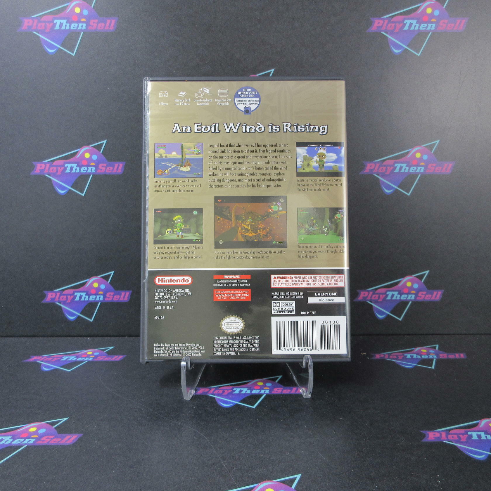 Legend of Zelda The Wind Waker Nintendo Gamecube - Very Good