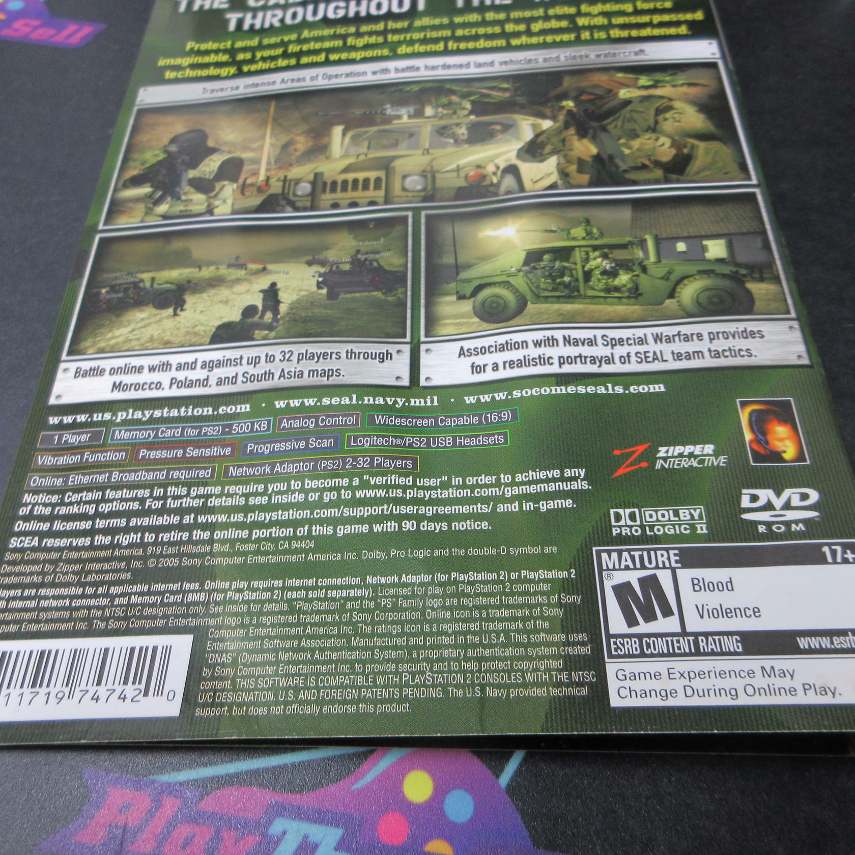SOCOM 3 U.S. Navy Seals PS2 PlayStation 2 AD Complete CIB - Very Good