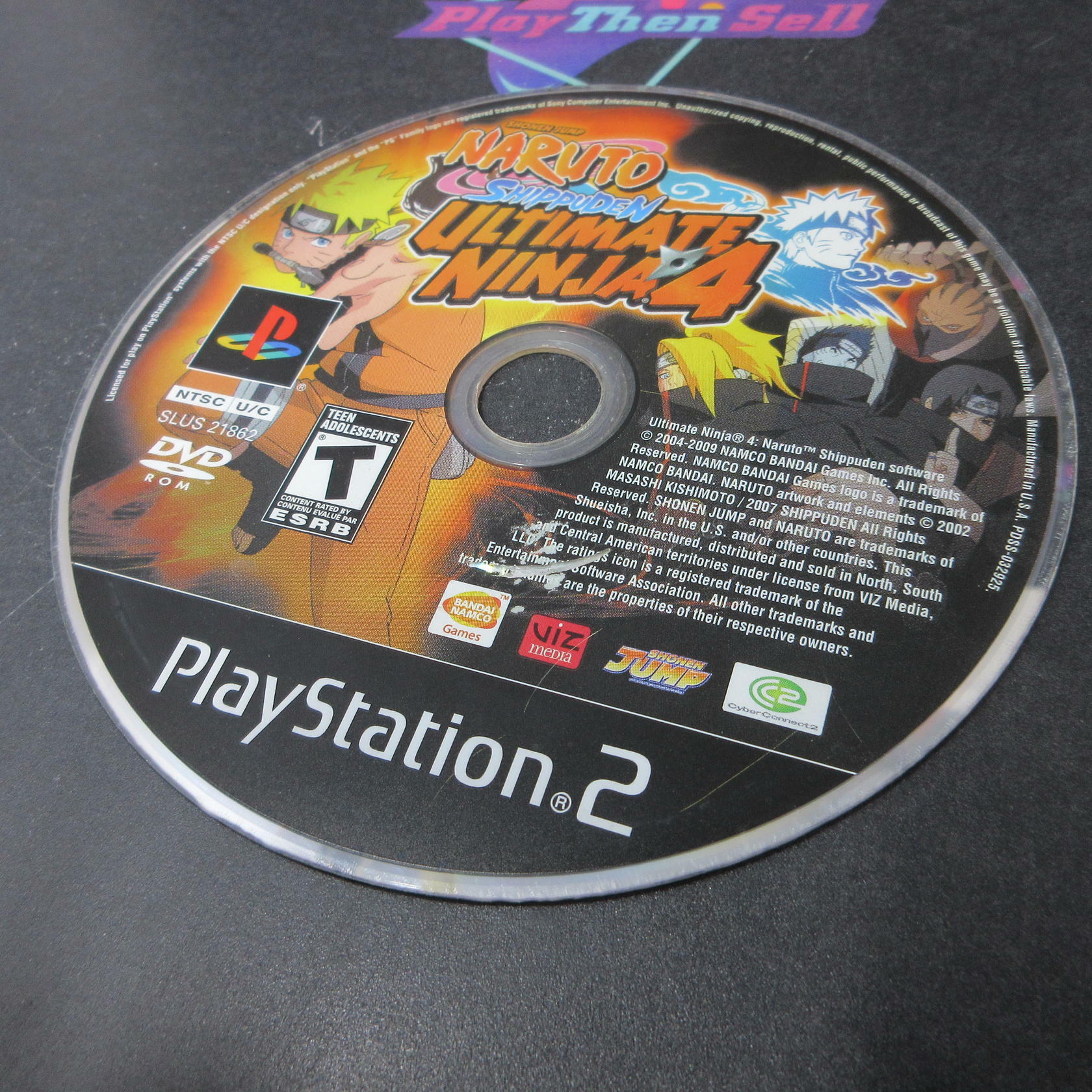 Naruto Shippuden Ultimate Ninja 4 PS2 PlayStation 2 AD/MD/DD Complete CIB - Very Good