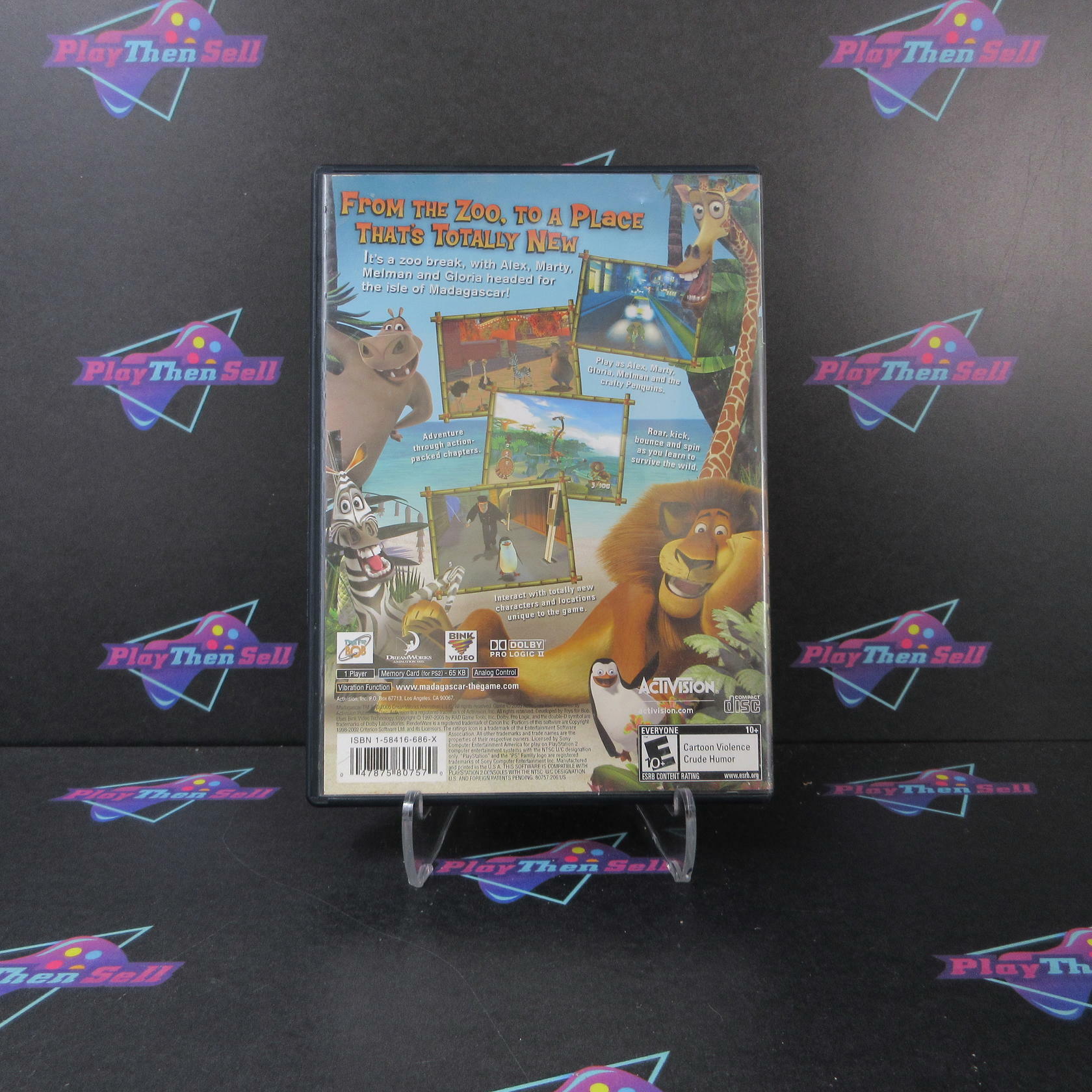 Madagascar PS2 PlayStation 2 AD/DD/NM - Very Good