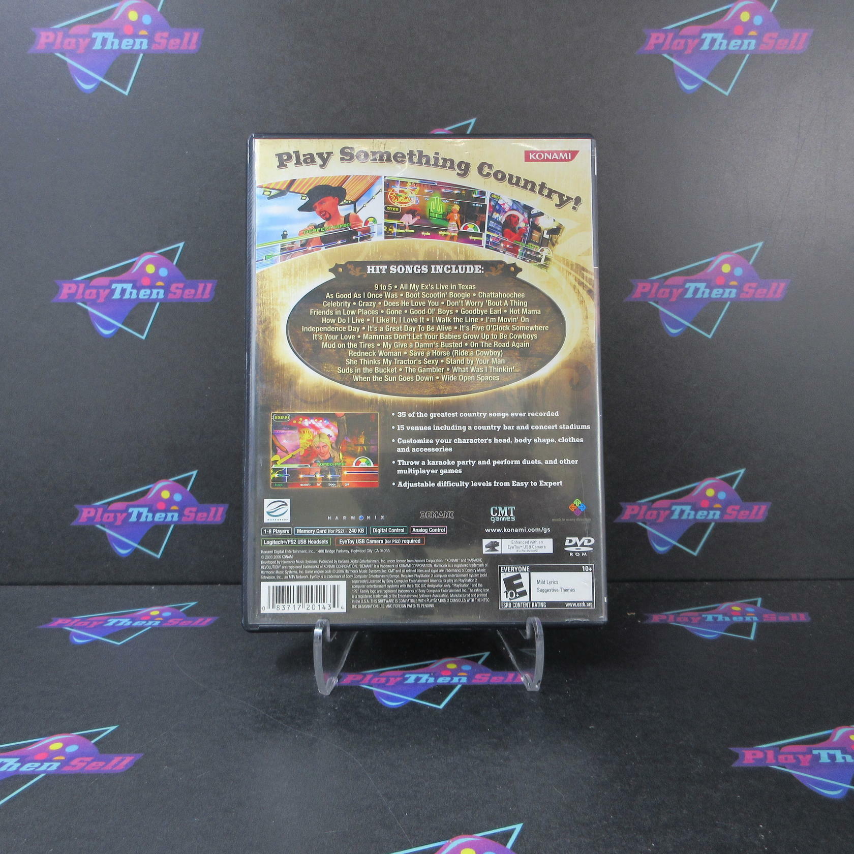 Karaoke Revolution Country PS2  PlayStation 2 DD Complete CIB - Very Good