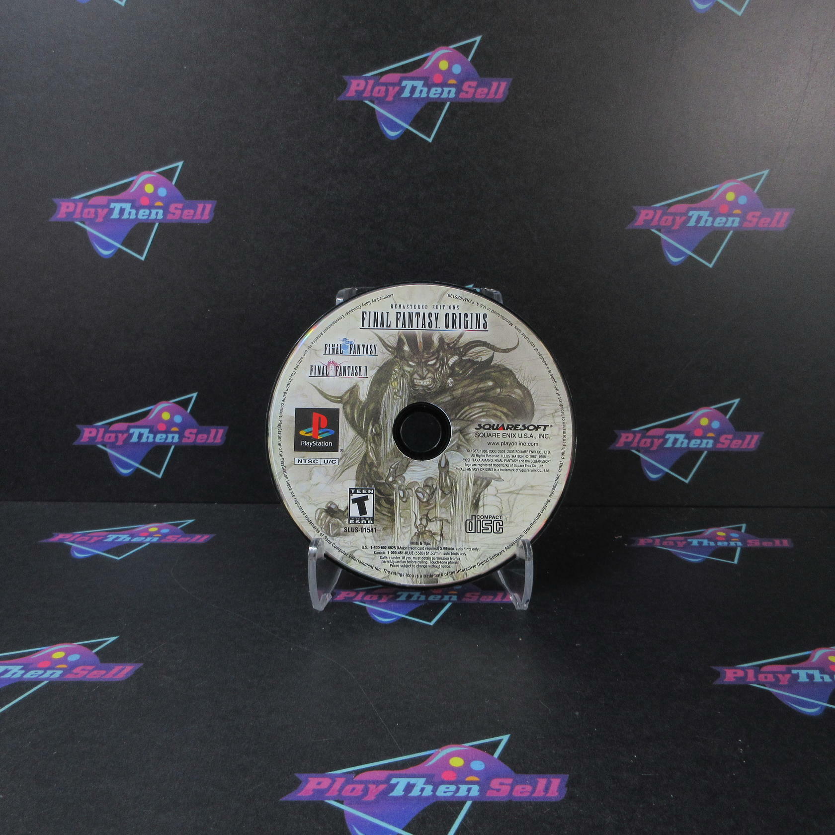 Final Fantasy Origins Final Fantasy I & II PS1 PlayStation Disc Only Tested - Very Good
