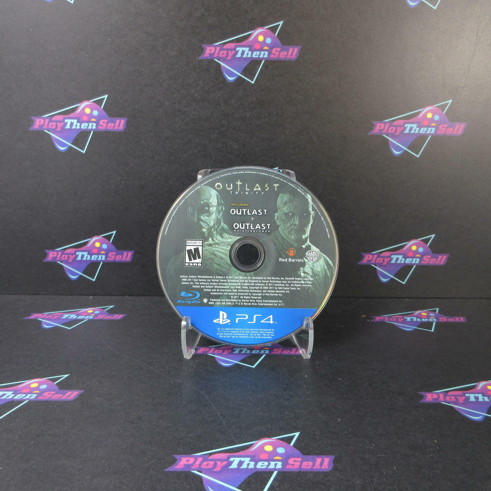 Outlast Trinity PS4 Playstation 4  Both Discs Only Authentic / Tested - Very Good