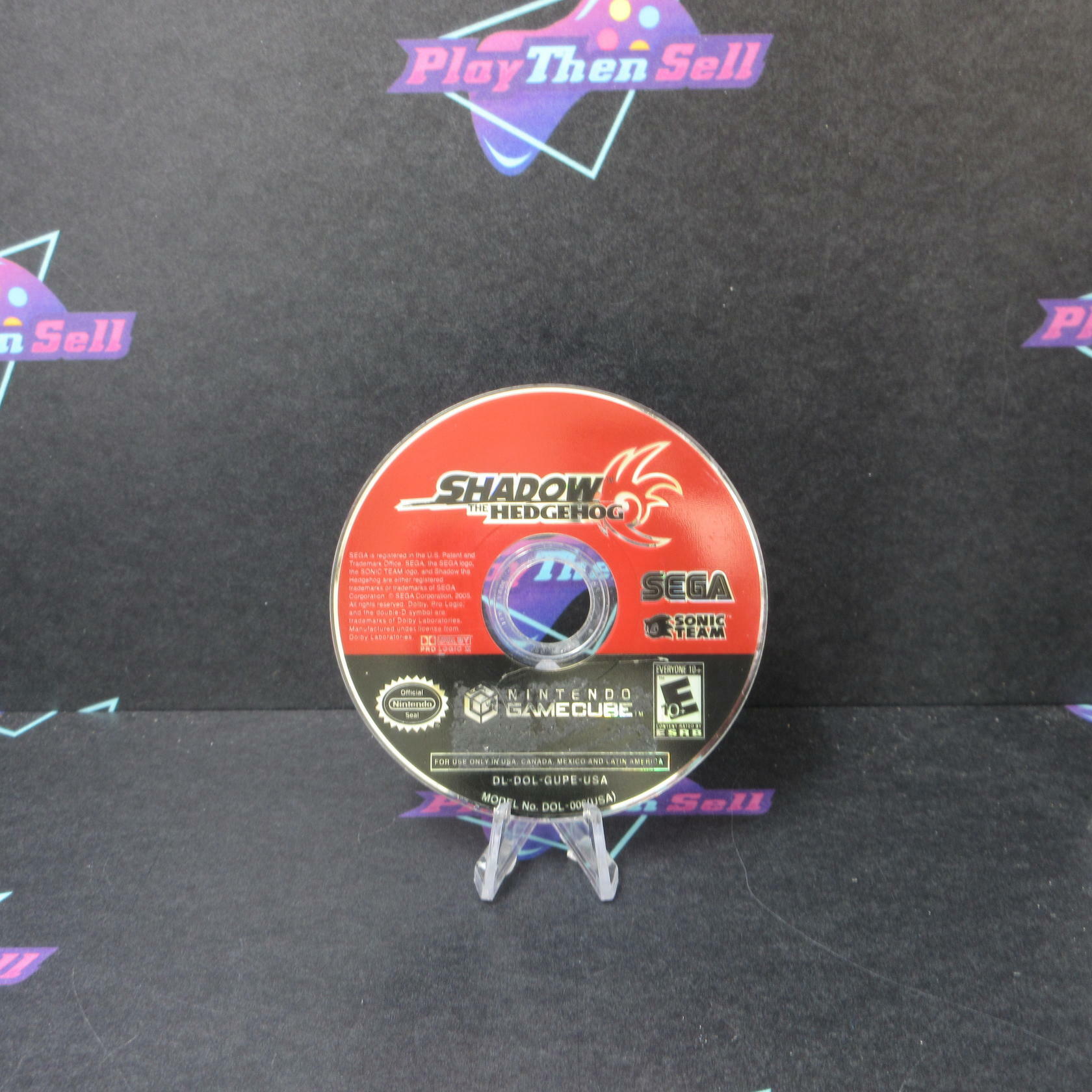Shadow The Hedgehog Nintendo Gamecube DD Disc Only Tested - Very Good