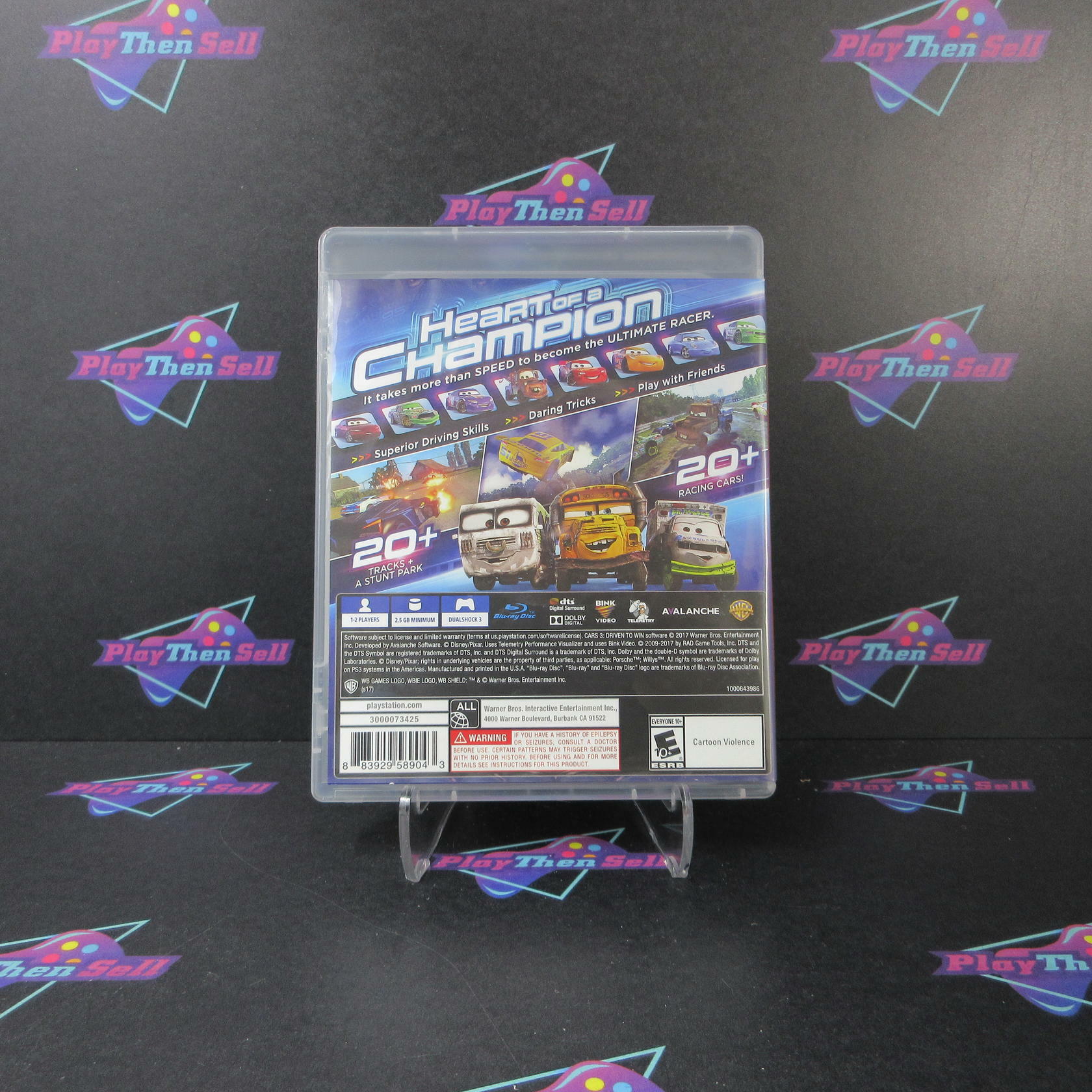 Cars 3 Driven to Win PS3 PlayStation 3 - Like New