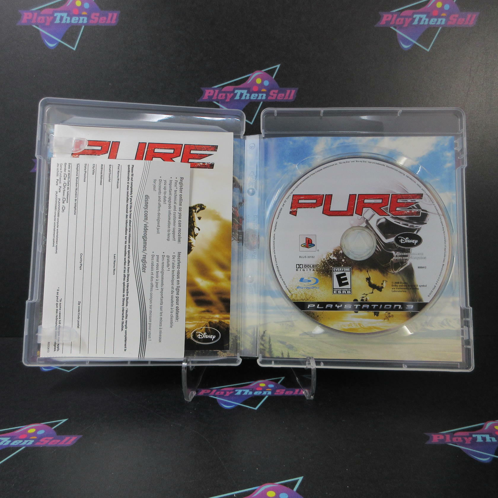 Pure PS3 PlayStation 3 + Reg Card - Like New