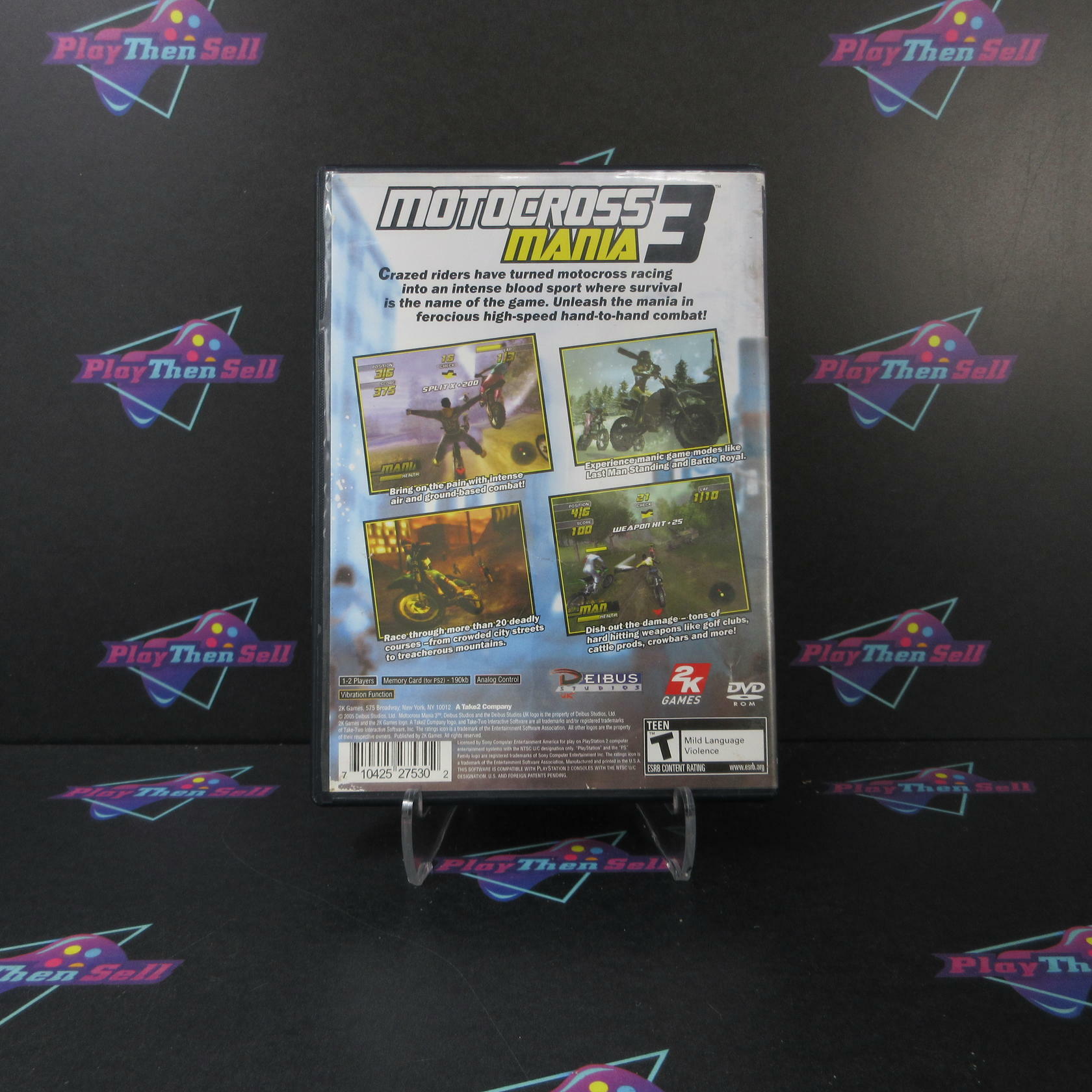 Motocross Mania 3 PS2 PlayStation 2 AD/NM - Very Good