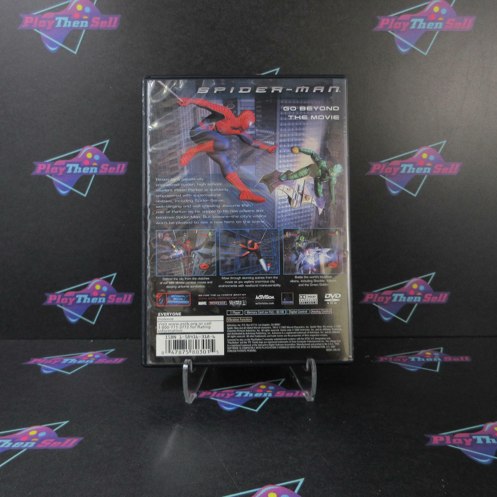 Spider-Man + Reg Card PS2 PlayStation 2 AD Complete CIB - Very Good