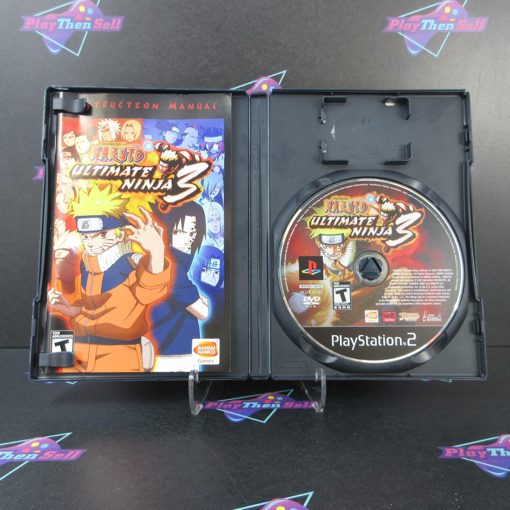 Naruto Ultimate Ninja 3 PS2 PlayStation 2 AD Complete CIB - Very Good