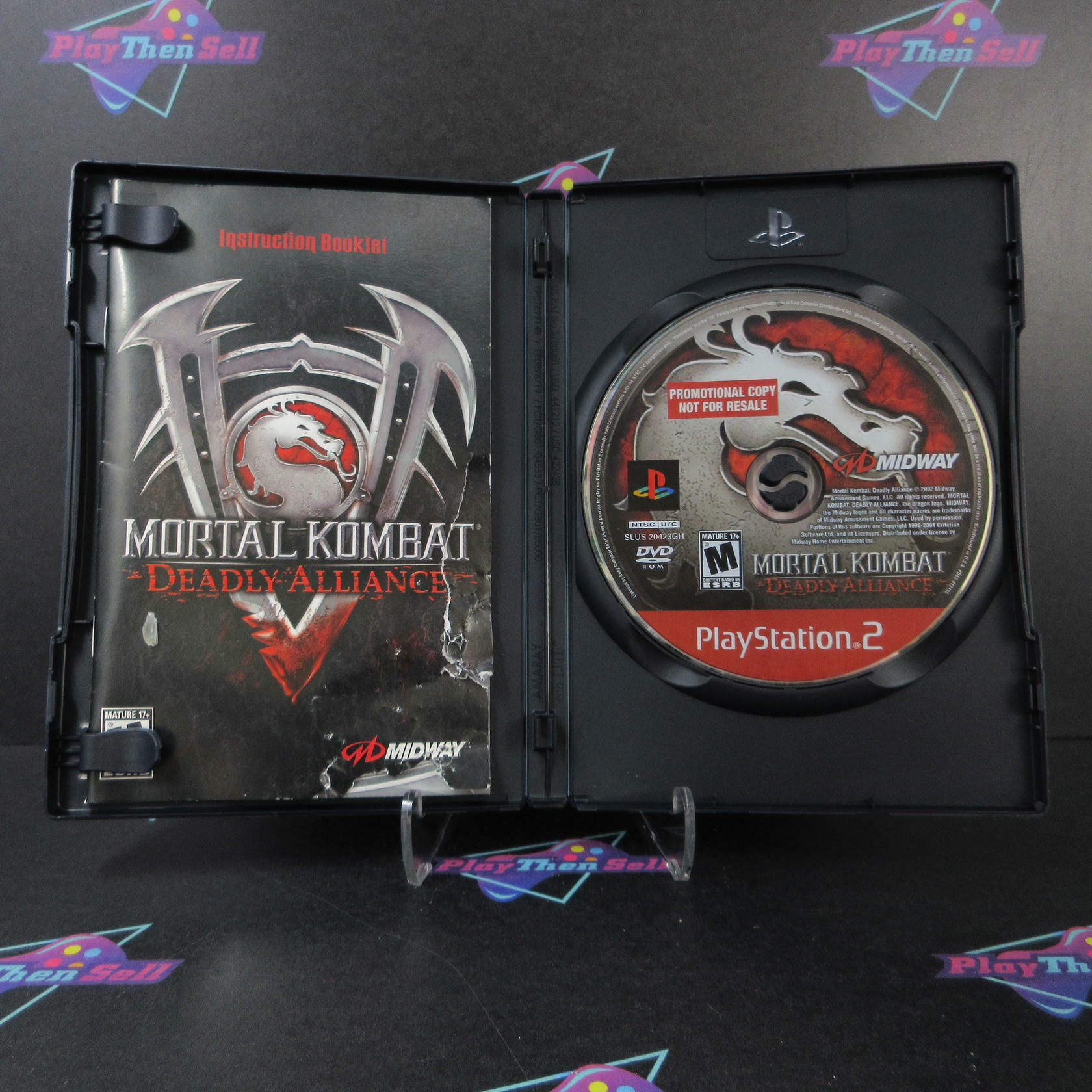 Mortal Kombat Deadly Alliance GH Promotional Copy + Reg Card  PS2 MD Complete - Very Good