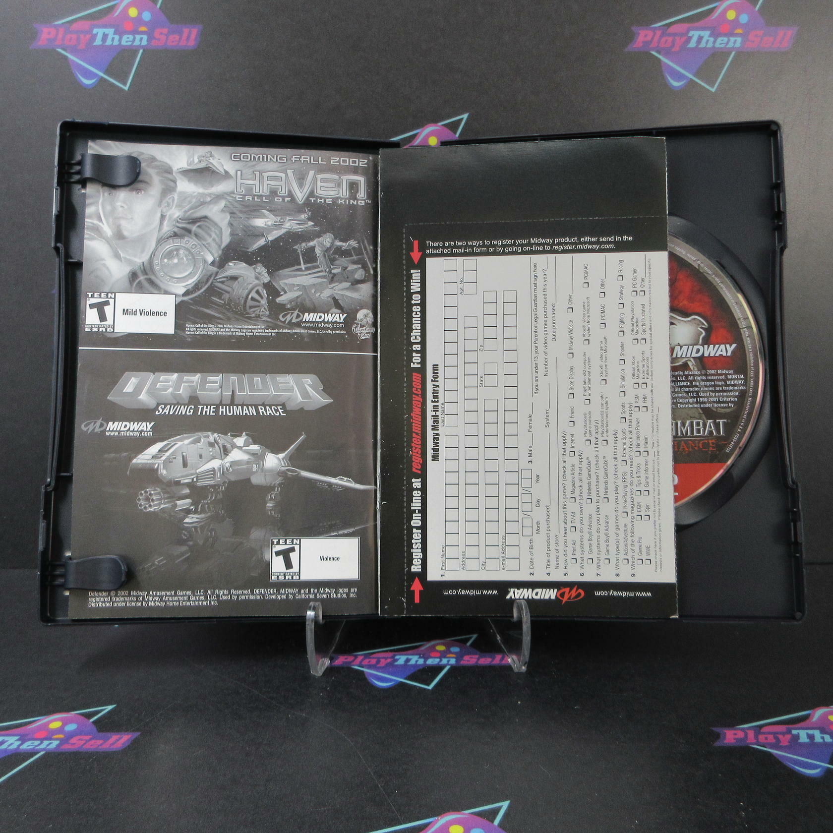 Mortal Kombat Deadly Alliance GH Promotional Copy + Reg Card  PS2 MD Complete - Very Good