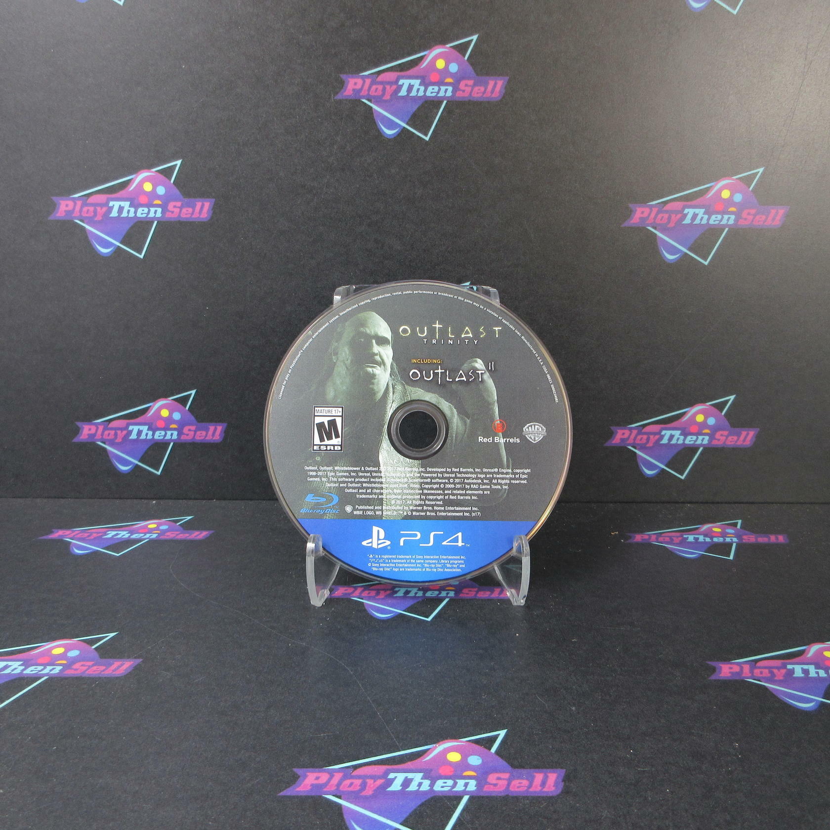 Outlast Trinity PS4 Playstation 4  Both Discs Only Authentic / Tested - Very Good