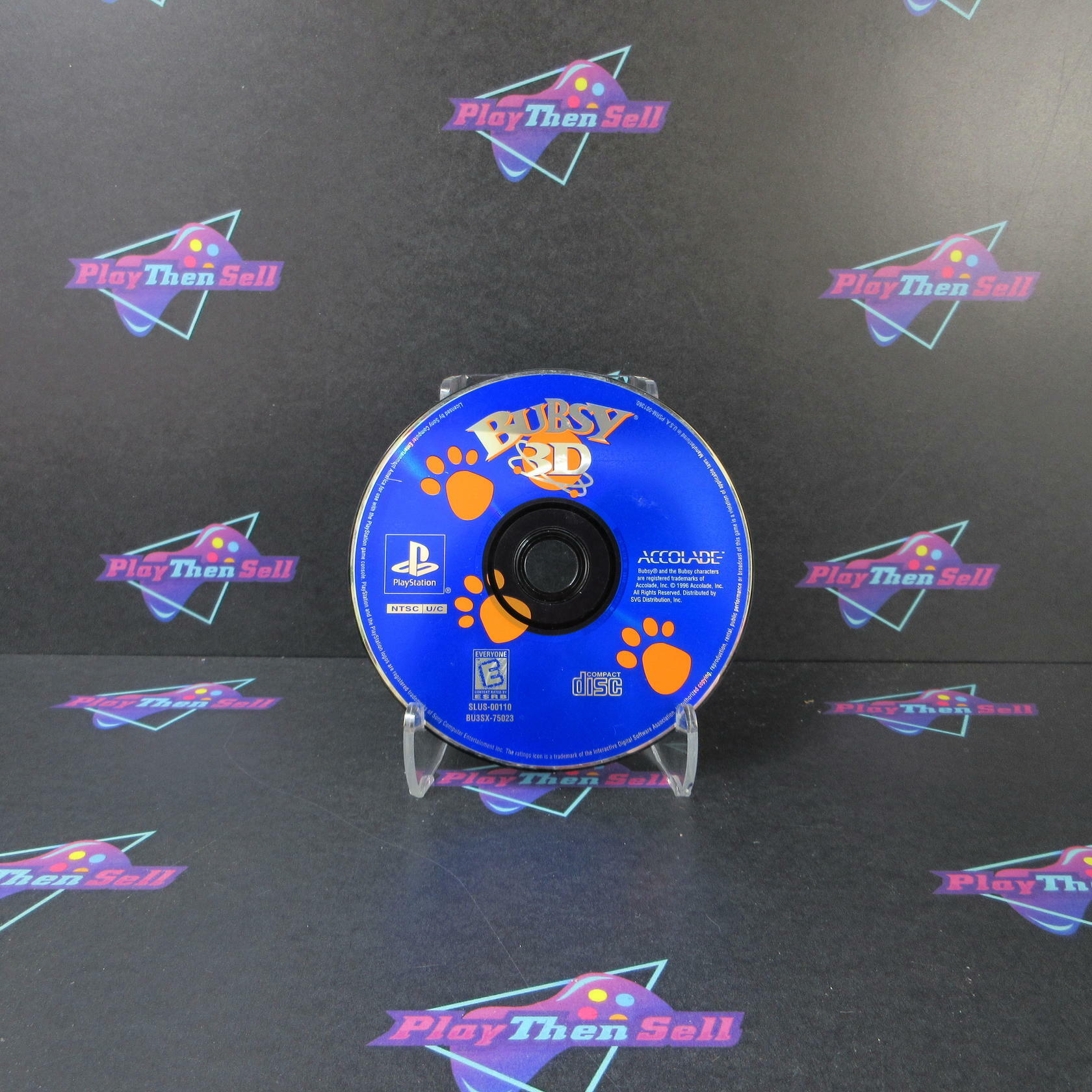 Bubsy 3D PS1 PlayStation 1 Disc Only Authentic / Tested - Very Good