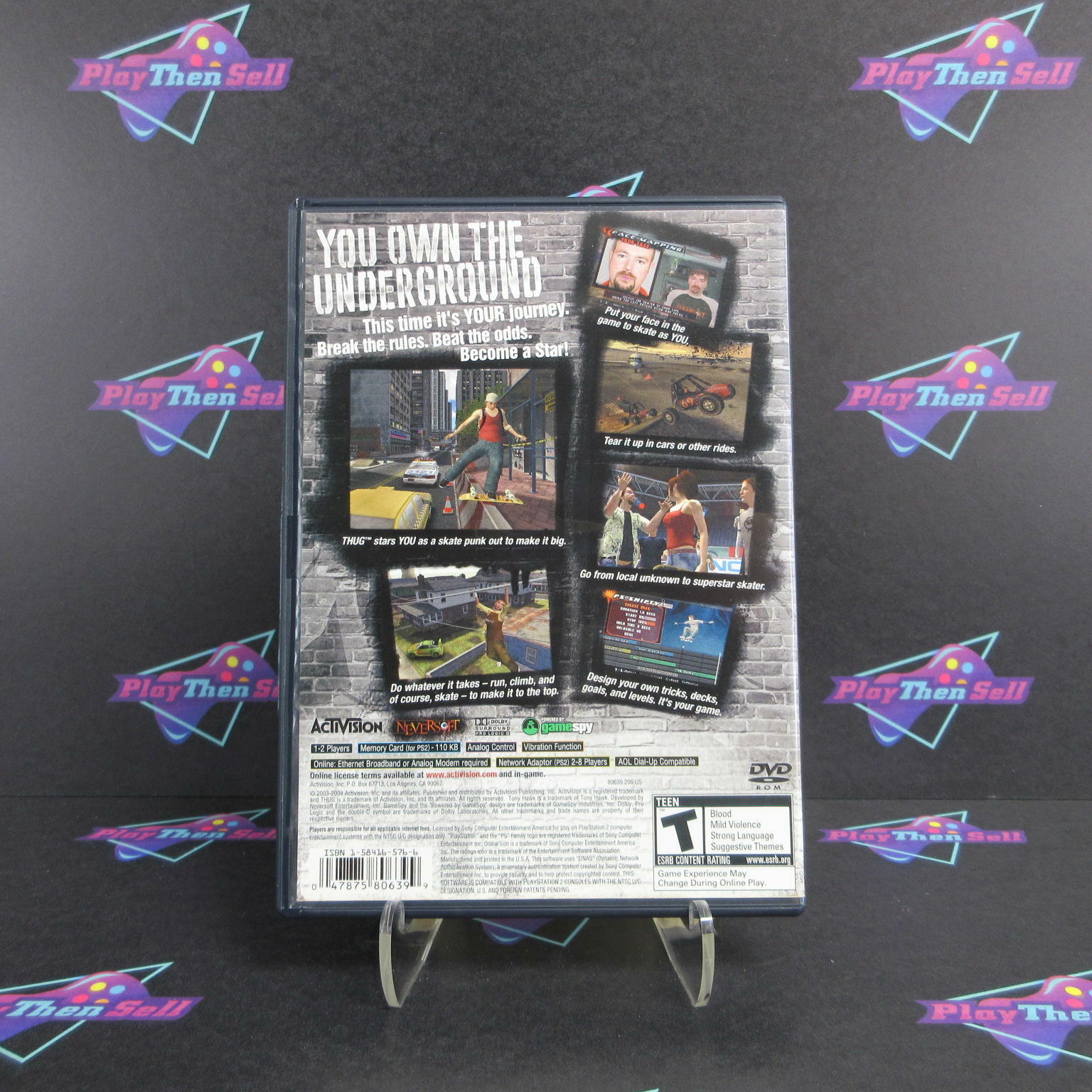 Tony Hawk's Underground PS2 PlayStation 2 - Very Good