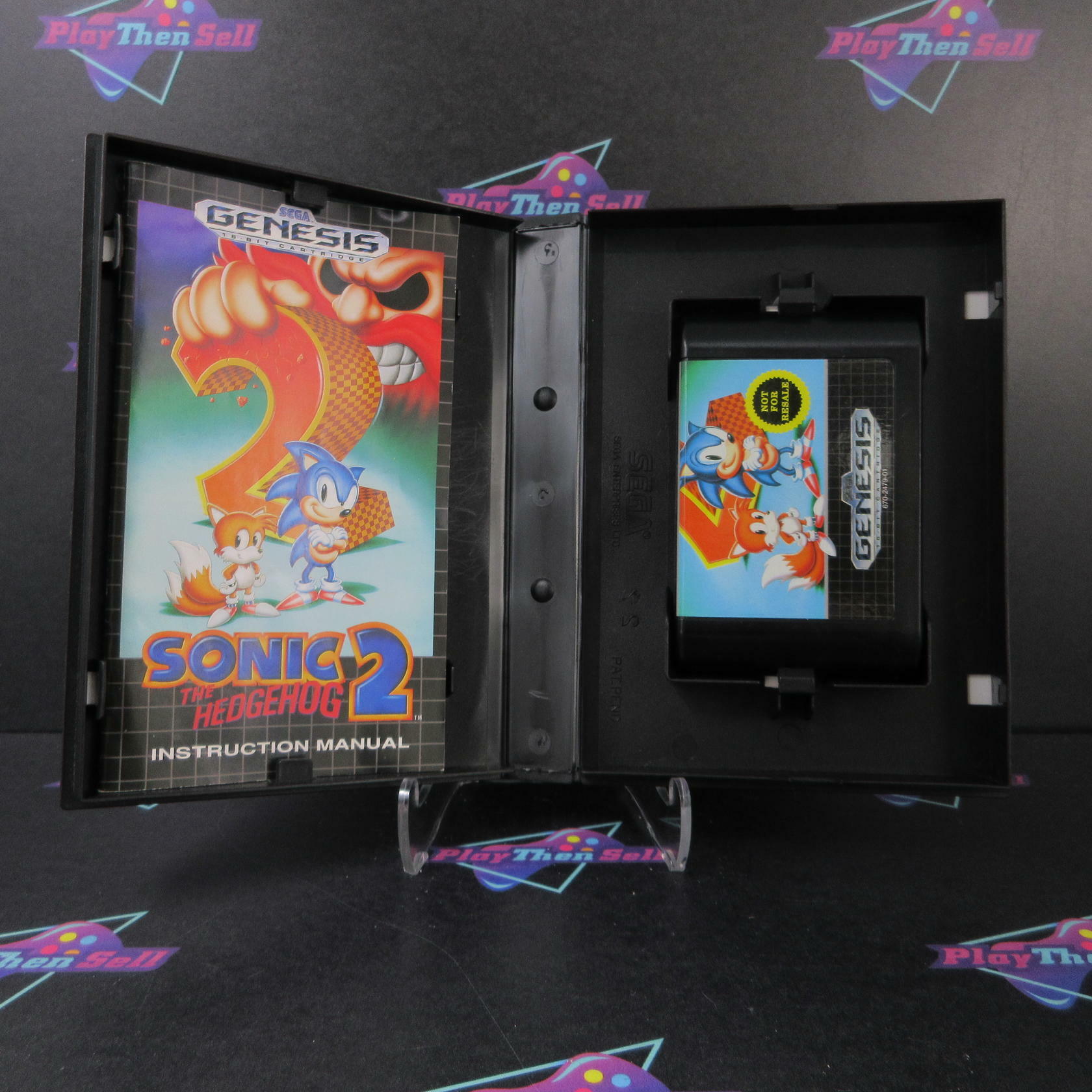 Sonic the Hedgehog 2 Not For Resale Sega Genesis Authentic / Tested - Like New