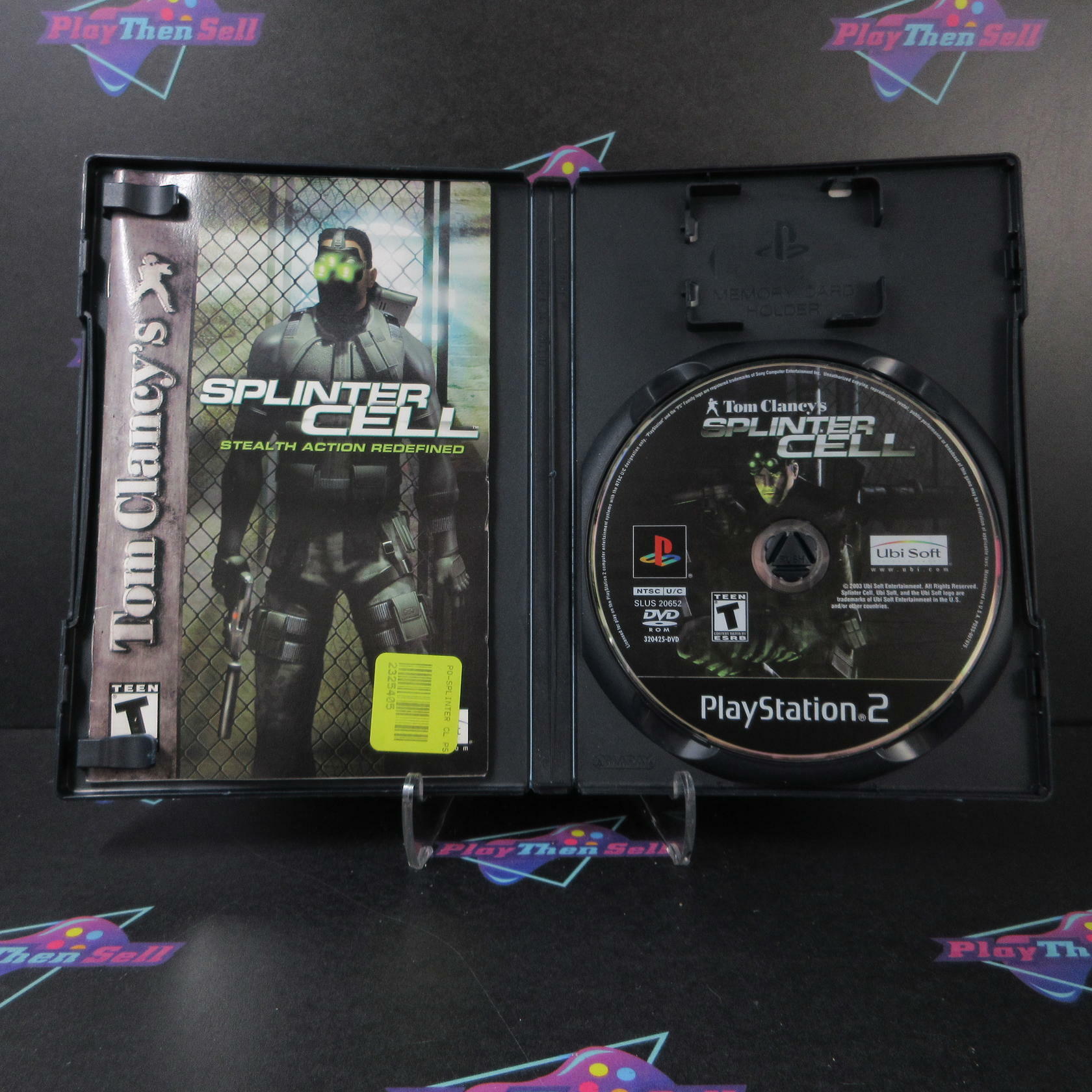 Tom Clancy's Splinter Cell + Reg PS2 PlayStation 2 AD/MD Complete CIB - Very Good