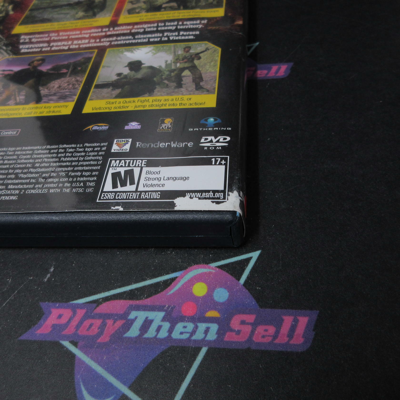 Vietcong Purple Haze PS2 PlayStation 2 AD/DD/MD Complete CIB - Very Good