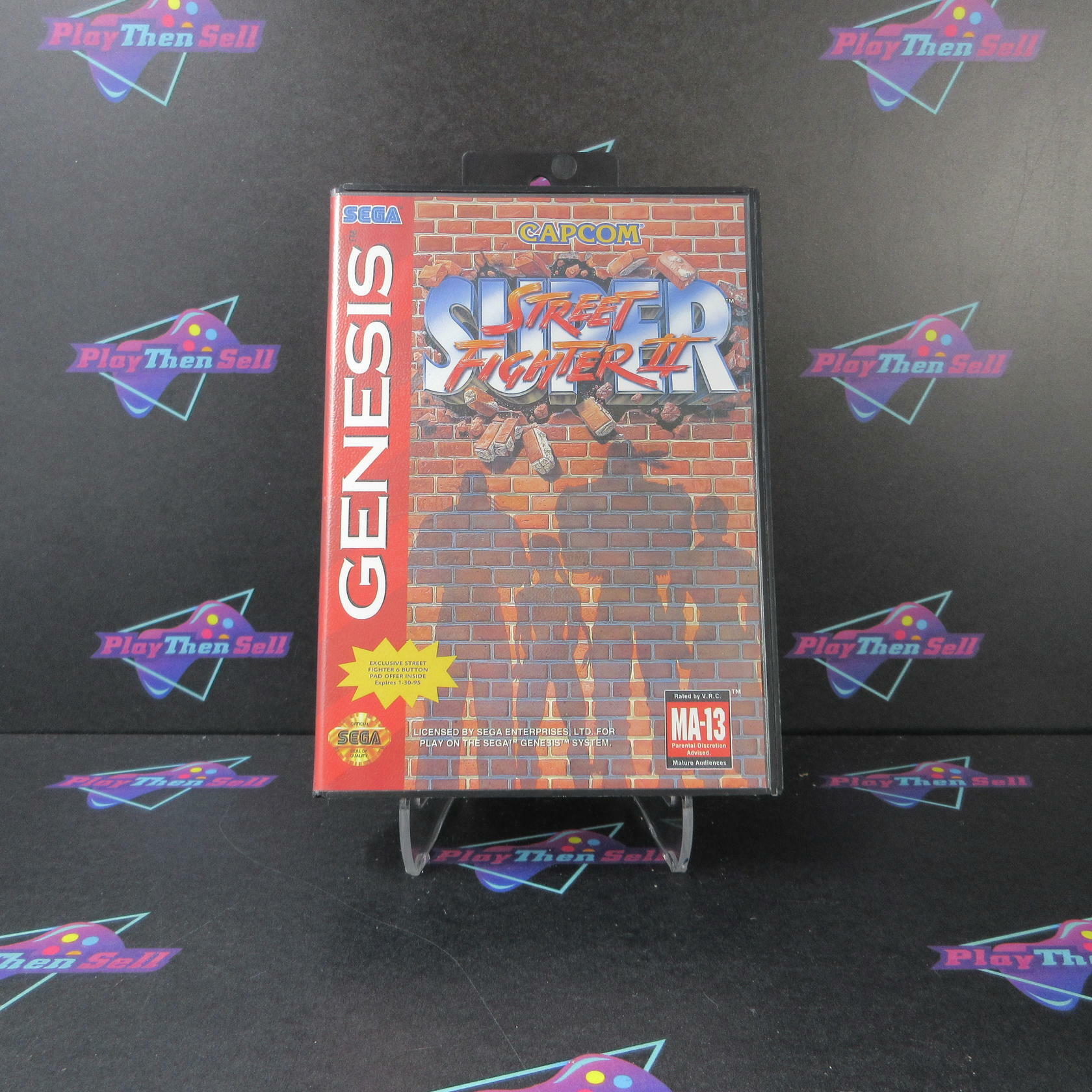 Super Street Fighter II Sega Genesis Authentic / Tested - Like New