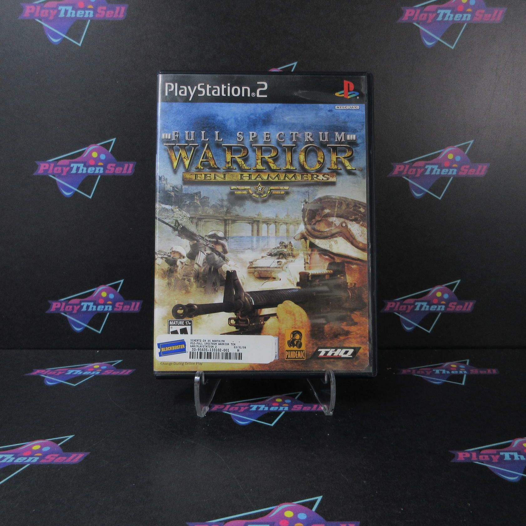 Full Spectrum Warrior Ten Hammers PS2 PlayStation 2 AD/MD Complete CIB - Very Good