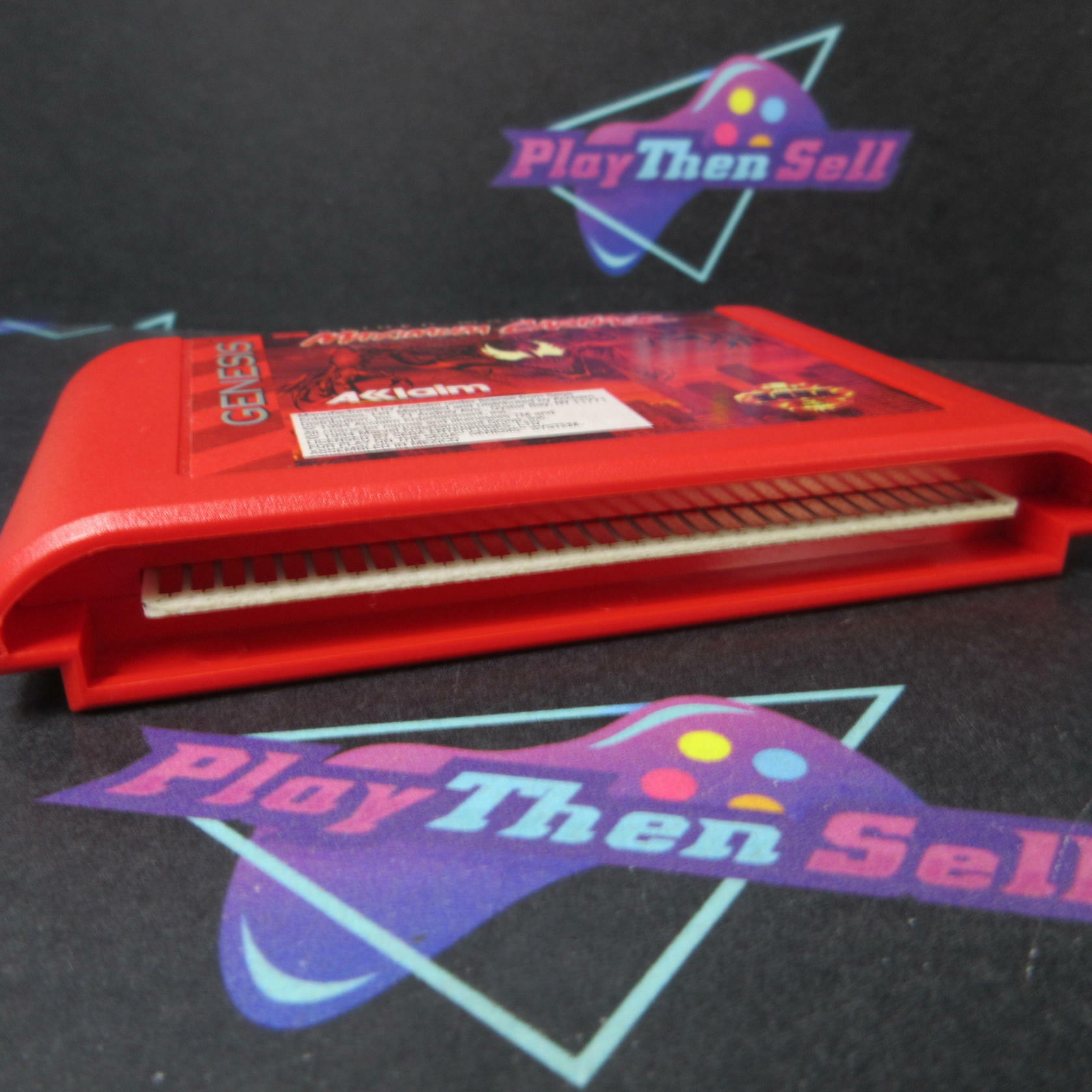 Maximum Carnage Spider-Man Venom Sega Genesis RED Authentic / Tested - Like New