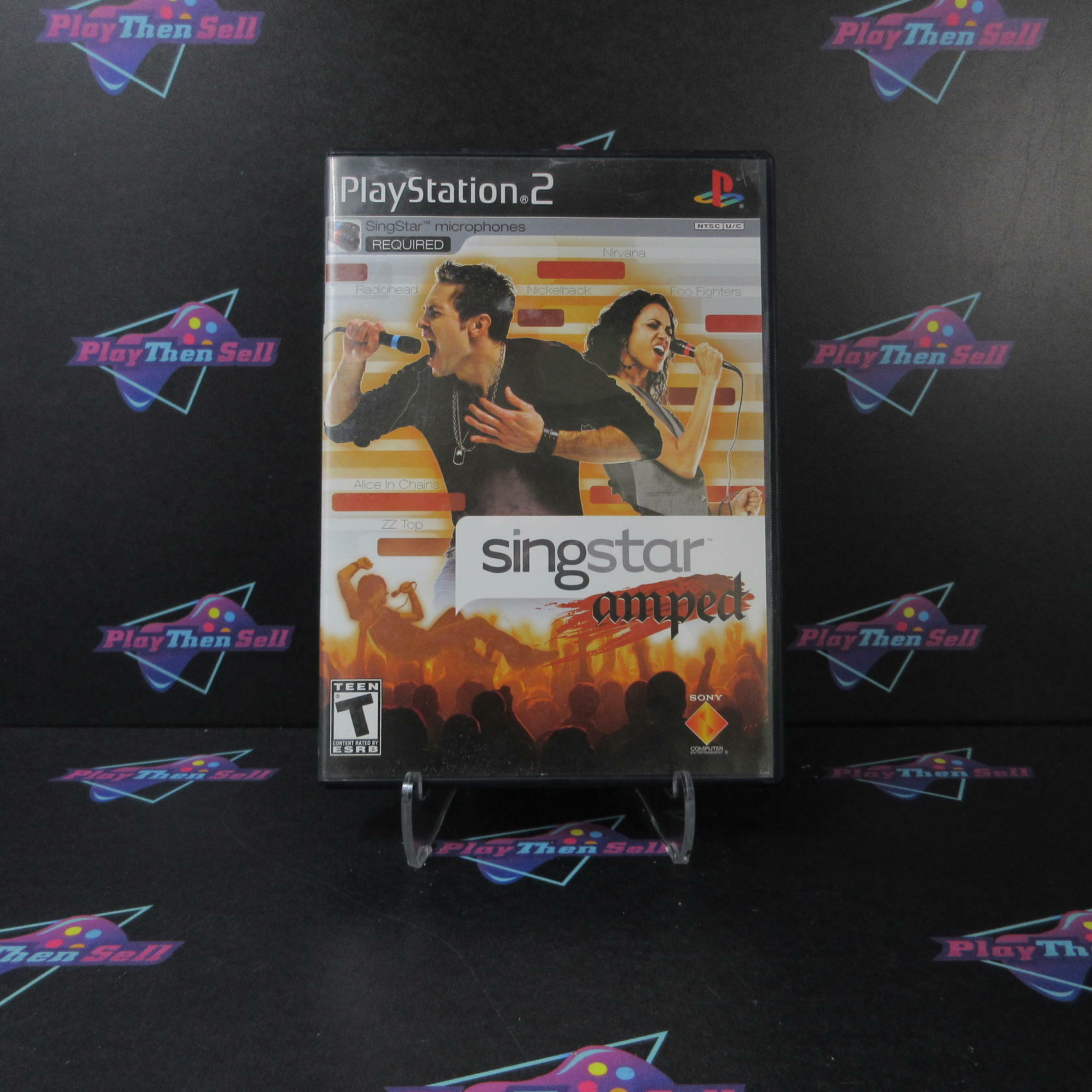 SingStar Amped + Reg Card PS2 PlayStation 2 AD Complete - Very Good