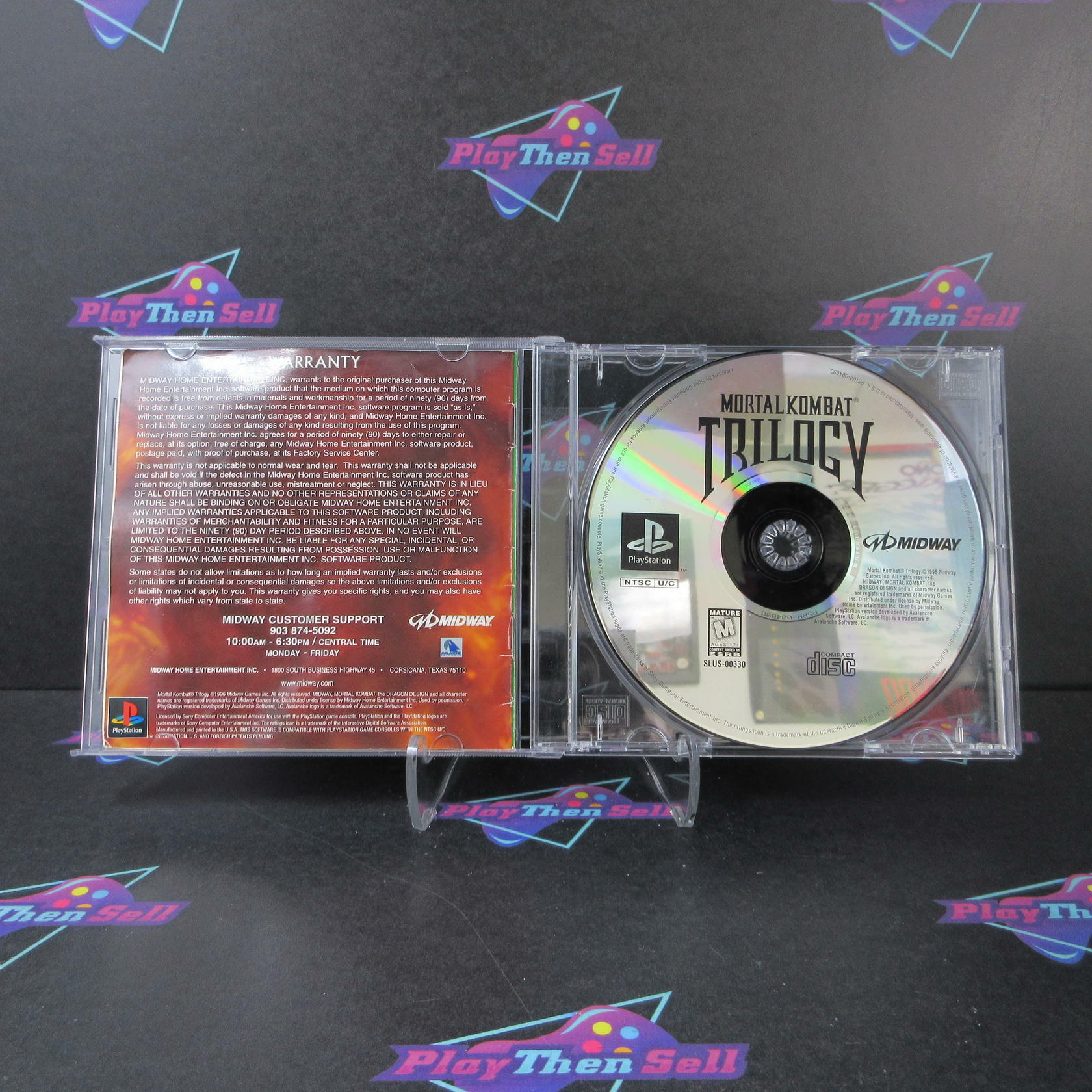 Mortal Kombat Trilogy GH No Art PS1 PlayStation 1 MD Complete CIB - Very Good