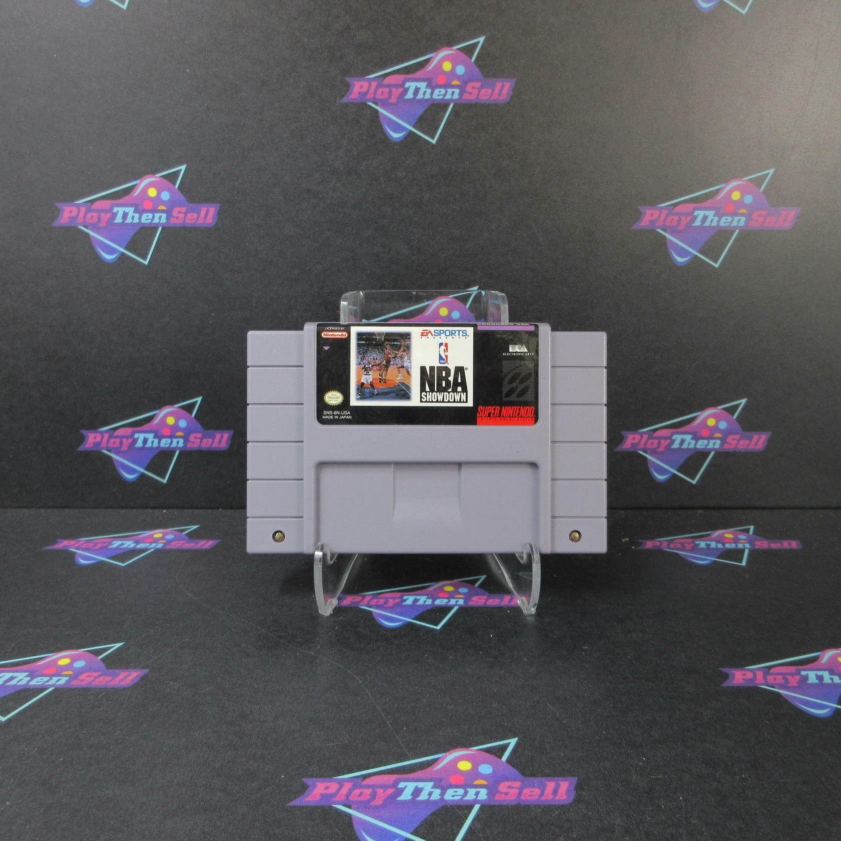 NBA Showdown Super Nintendo SNES Cartridge Only Authentic / Tested - Very Good