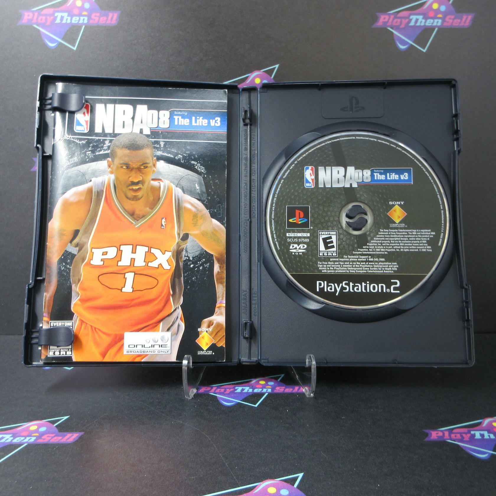 NBA 08 The Life v3 + Reg Card PS2 PlayStation 2 MD Complete CIB - Very Good