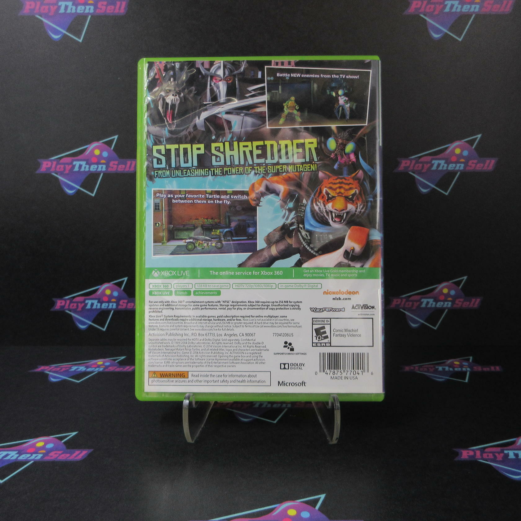 Teenage Mutant Ninja Turtles Danger of the Ooze Xbox 360 AD Complete - Very Good