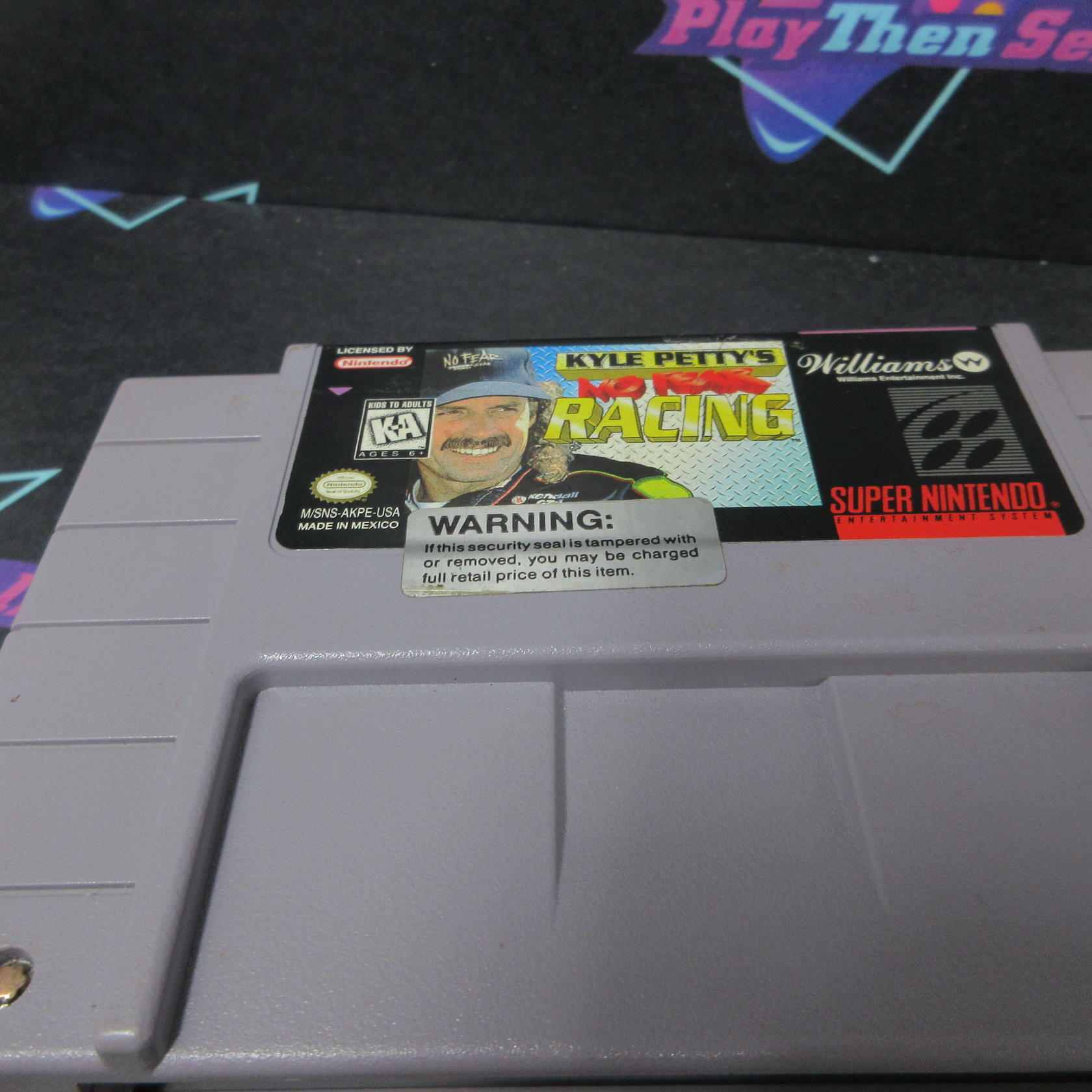 Kyle Petty's No Fear Racing Super Nintendo SNES Cart Only AD Authentic / Tested - Very Good