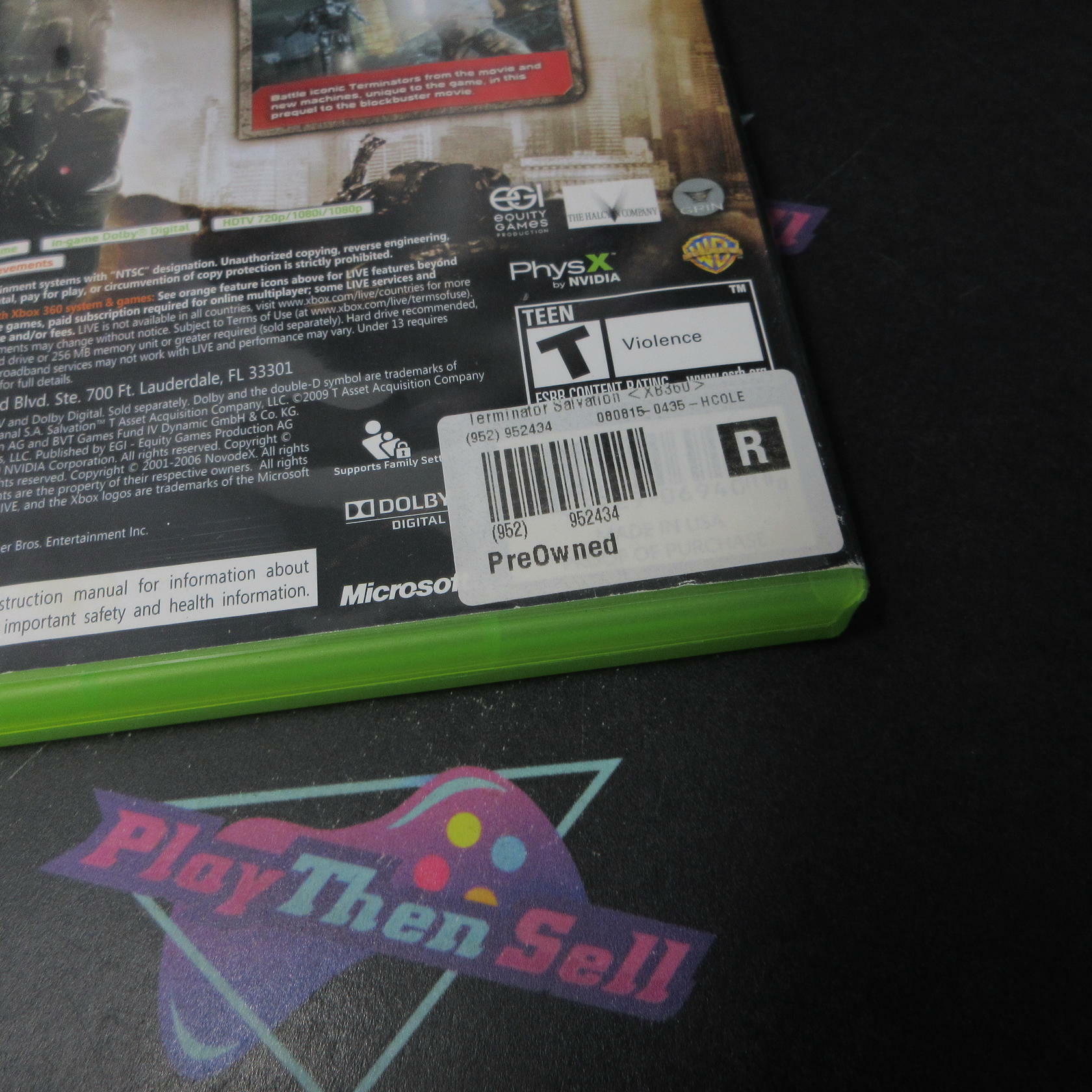 Terminator Salvation Xbox 360 AD/NM - Very Good
