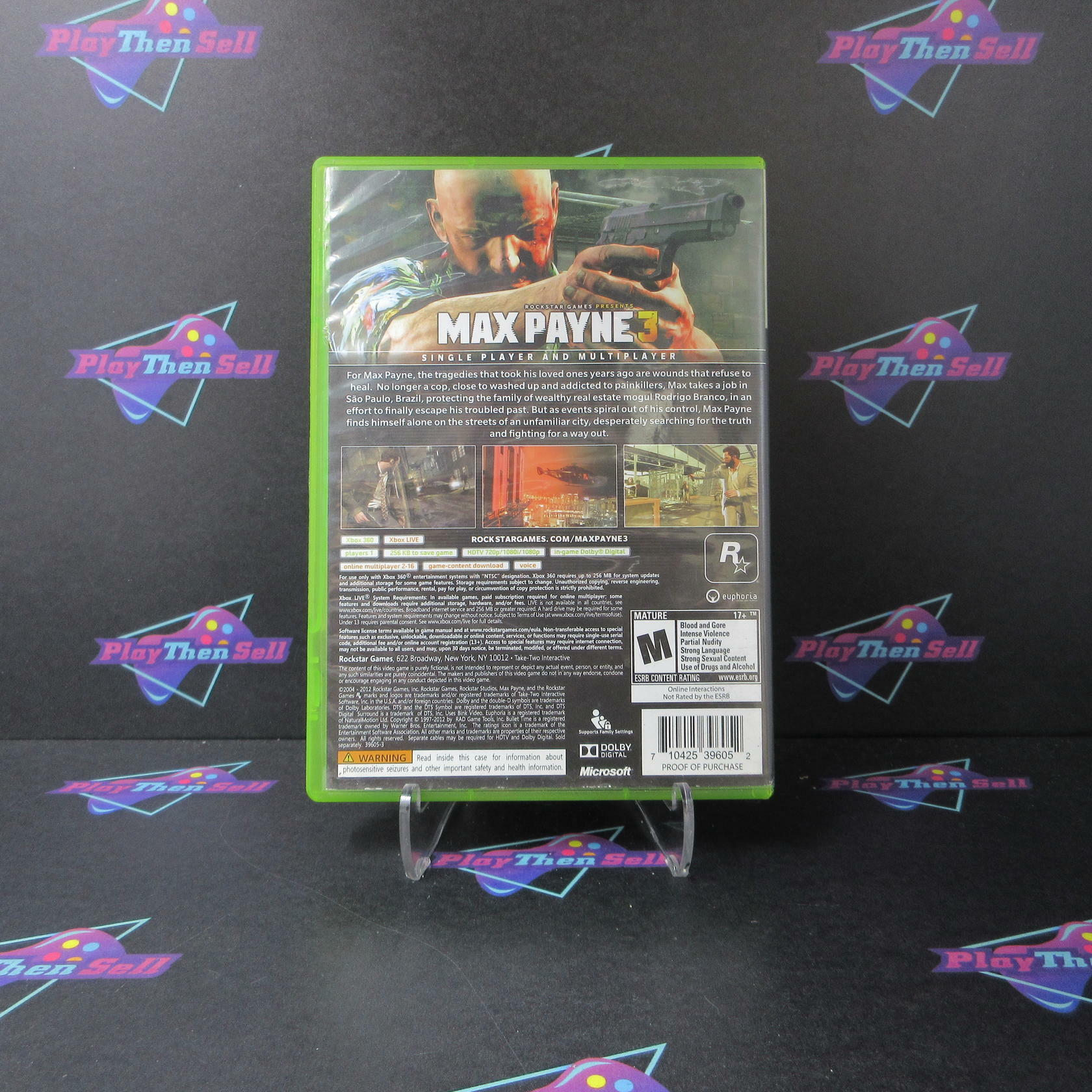 Max Payne 3 Xbox 360 AD Complete CIB - Very Good