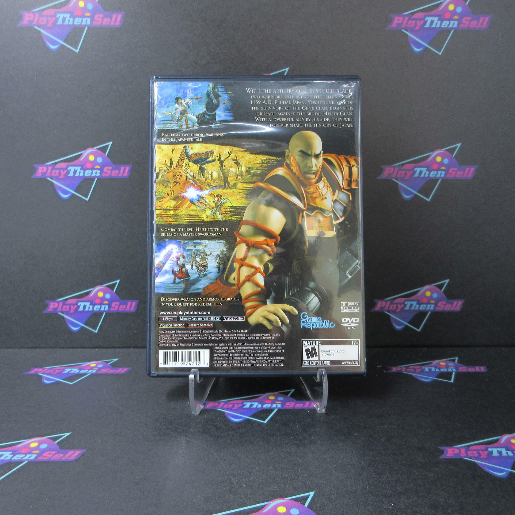 Genji Dawn of the Samurai PS2 PlayStation 2 MD Complete CIB - Very Good