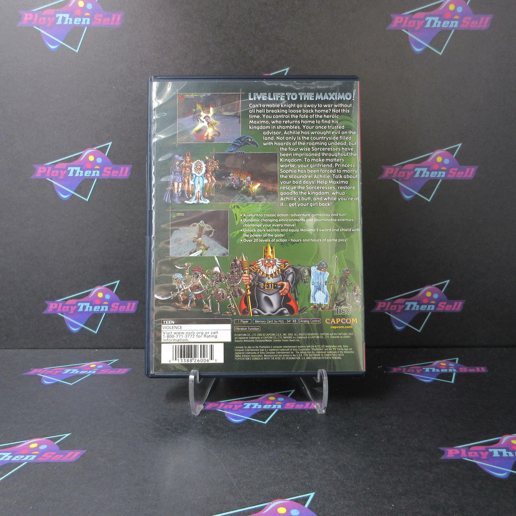 Maximo Ghosts To Glory GH PS2 PlayStation 2 MD Complete CIB - Very Good