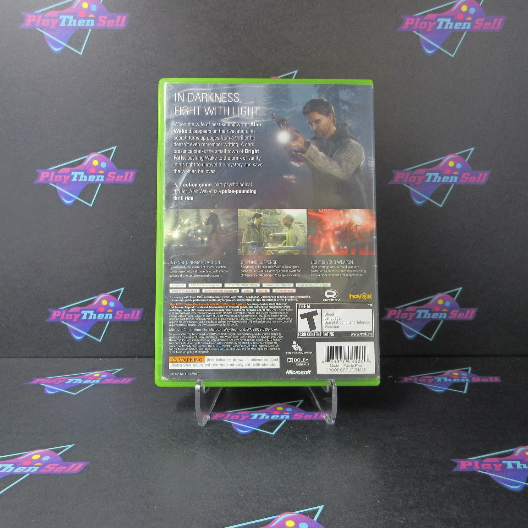 Alan Wake Xbox 360 AD/MD Complete CIB - Very Good