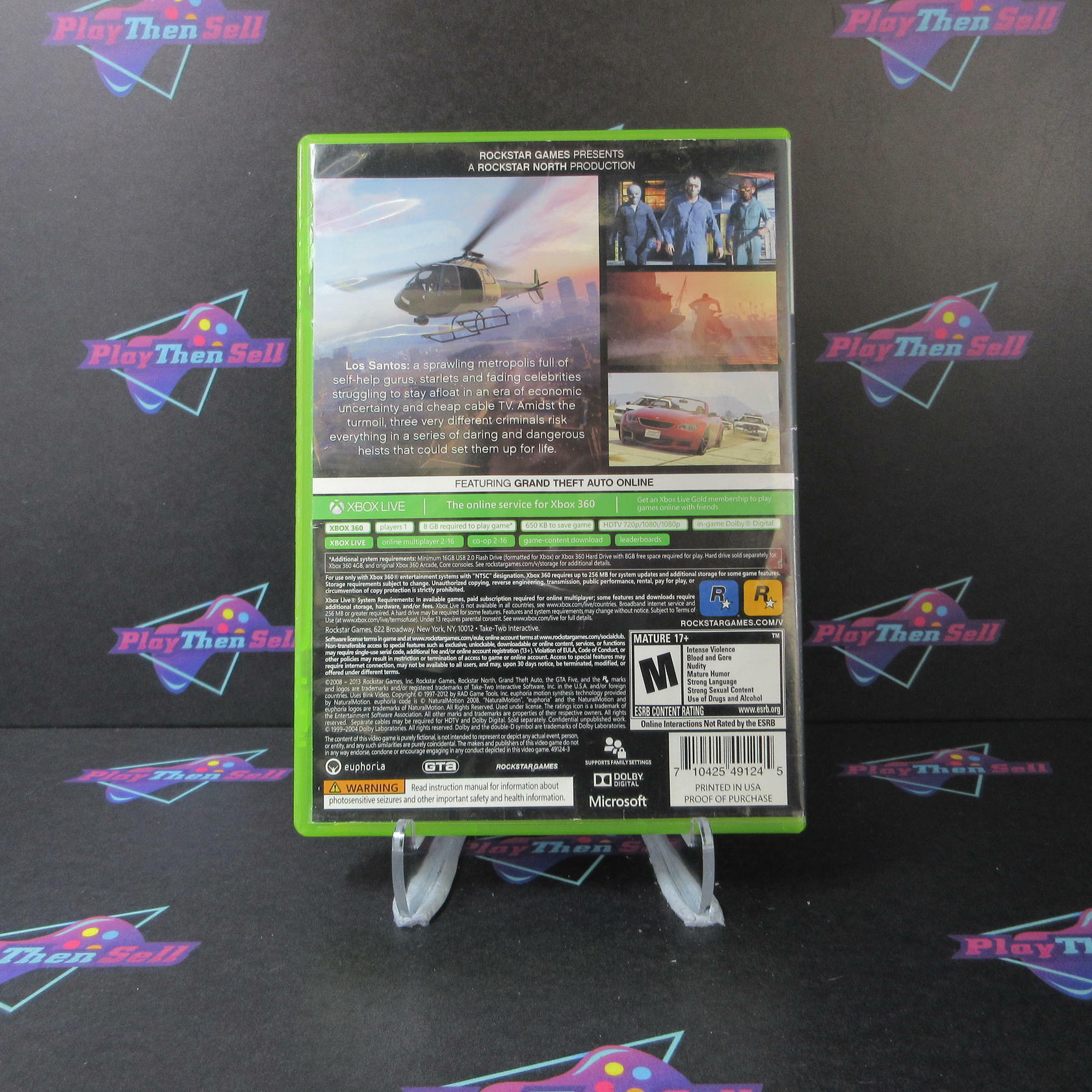 Grand Theft Auto V 5 Xbox 360 AD/NM - Very Good