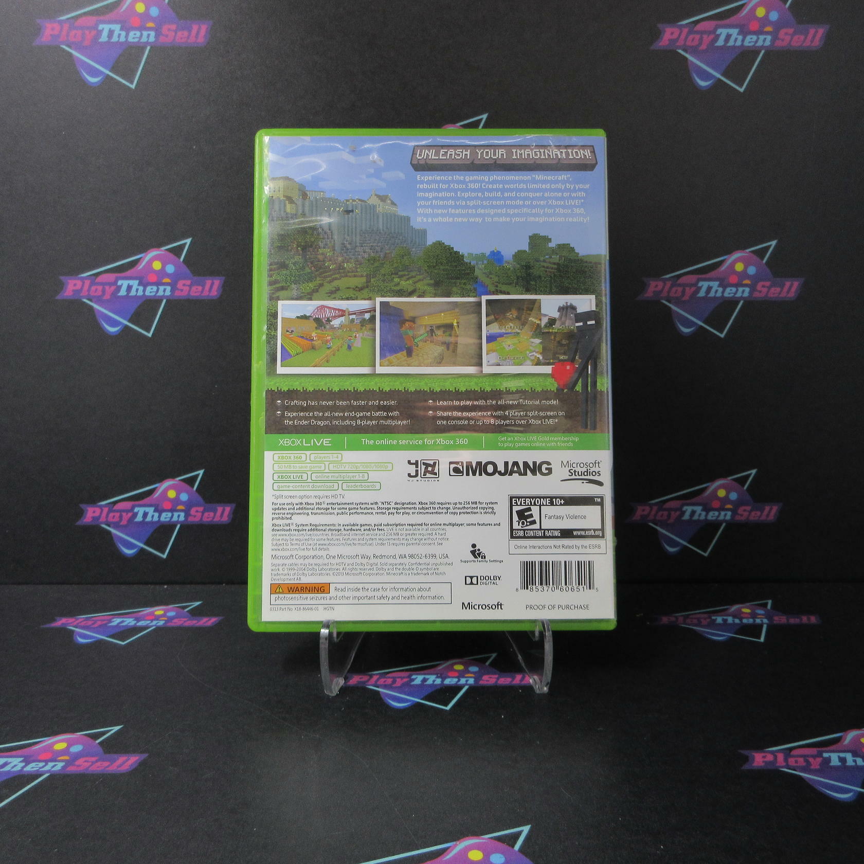 Minecraft Xbox 360 DD Complete CIB - Very Good