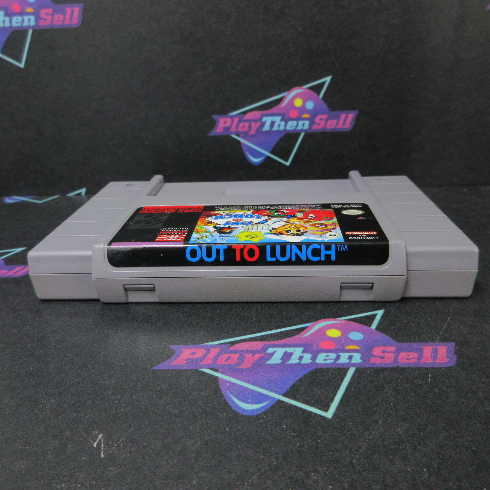 Out to Lunch Super Nintendo SNES Cartridge Only Authentic / Tested - Very Good