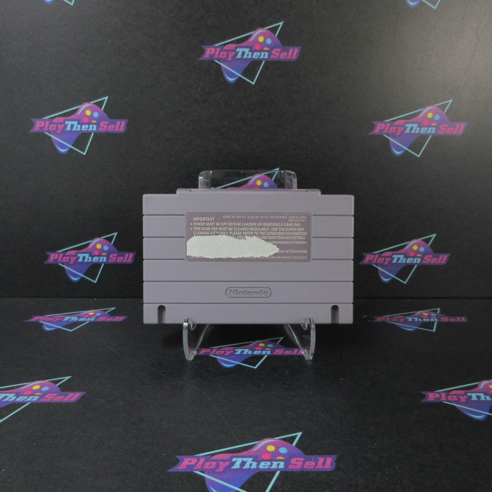 Tecmo Super NBA Basketball Super Nintendo SNES Cart Only AD Authentic / Tested - Very Good