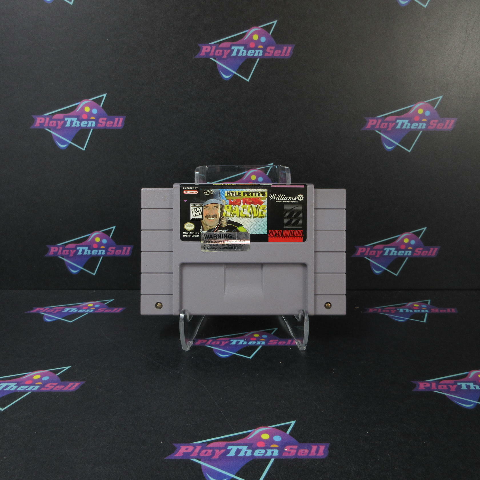 Kyle Petty's No Fear Racing Super Nintendo SNES Cart Only AD Authentic / Tested - Very Good