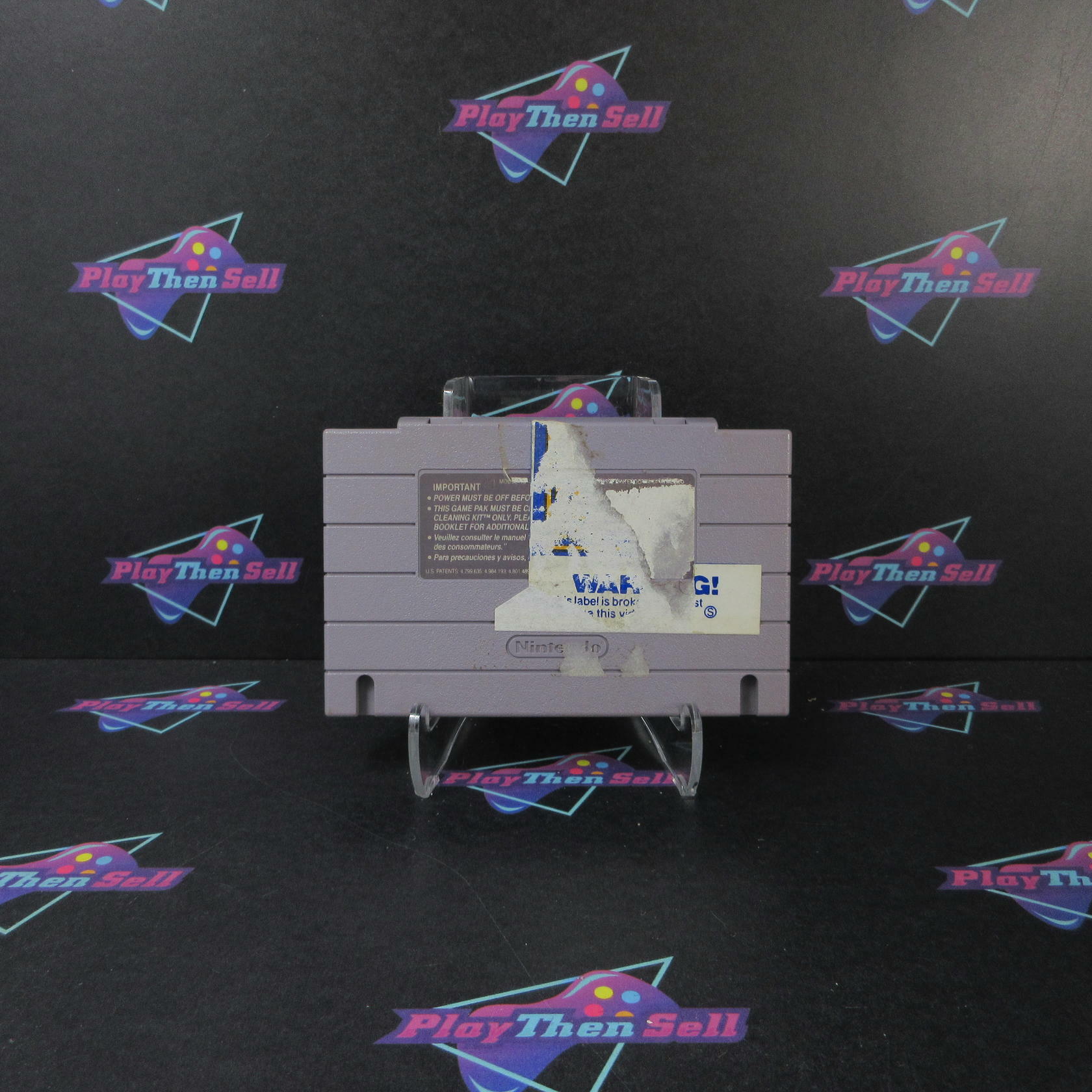 Kyle Petty's No Fear Racing Super Nintendo SNES Cart Only AD Authentic / Tested - Very Good