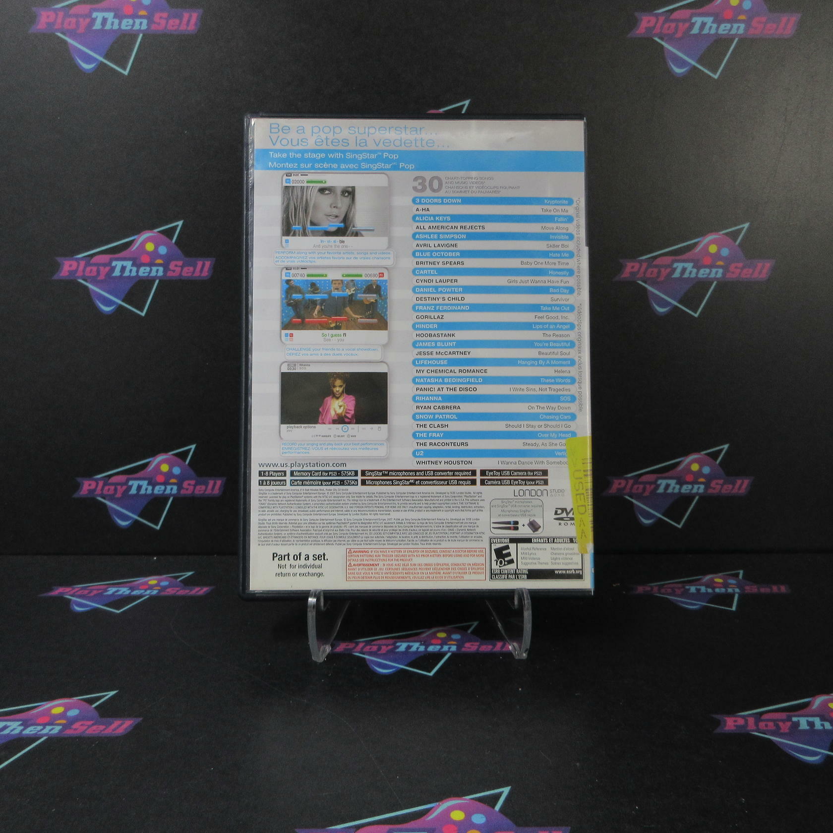 SingStar Pop PS2 PlayStation 2 AD Complete CIB - Very Good