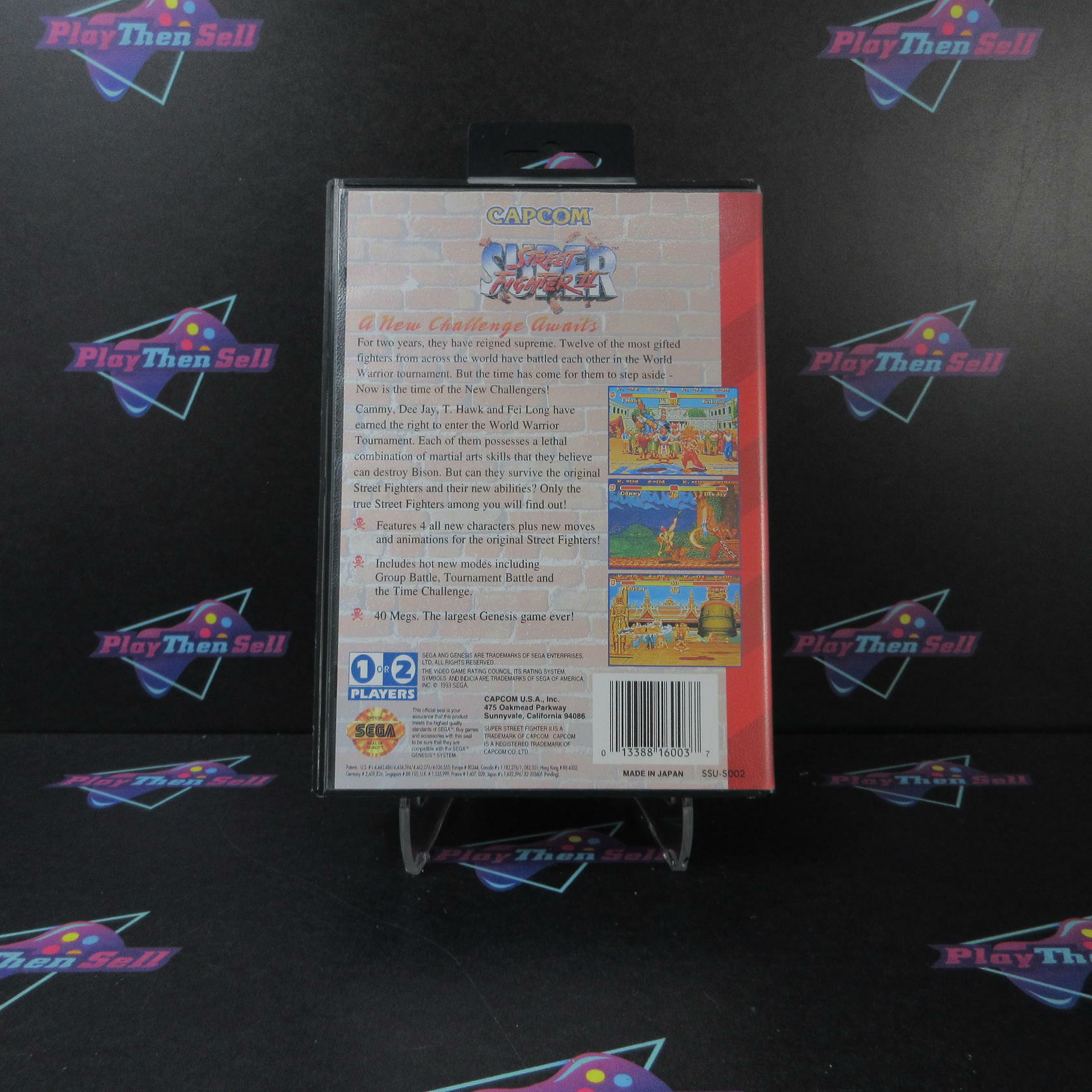 Super Street Fighter II Sega Genesis Authentic / Tested - Like New