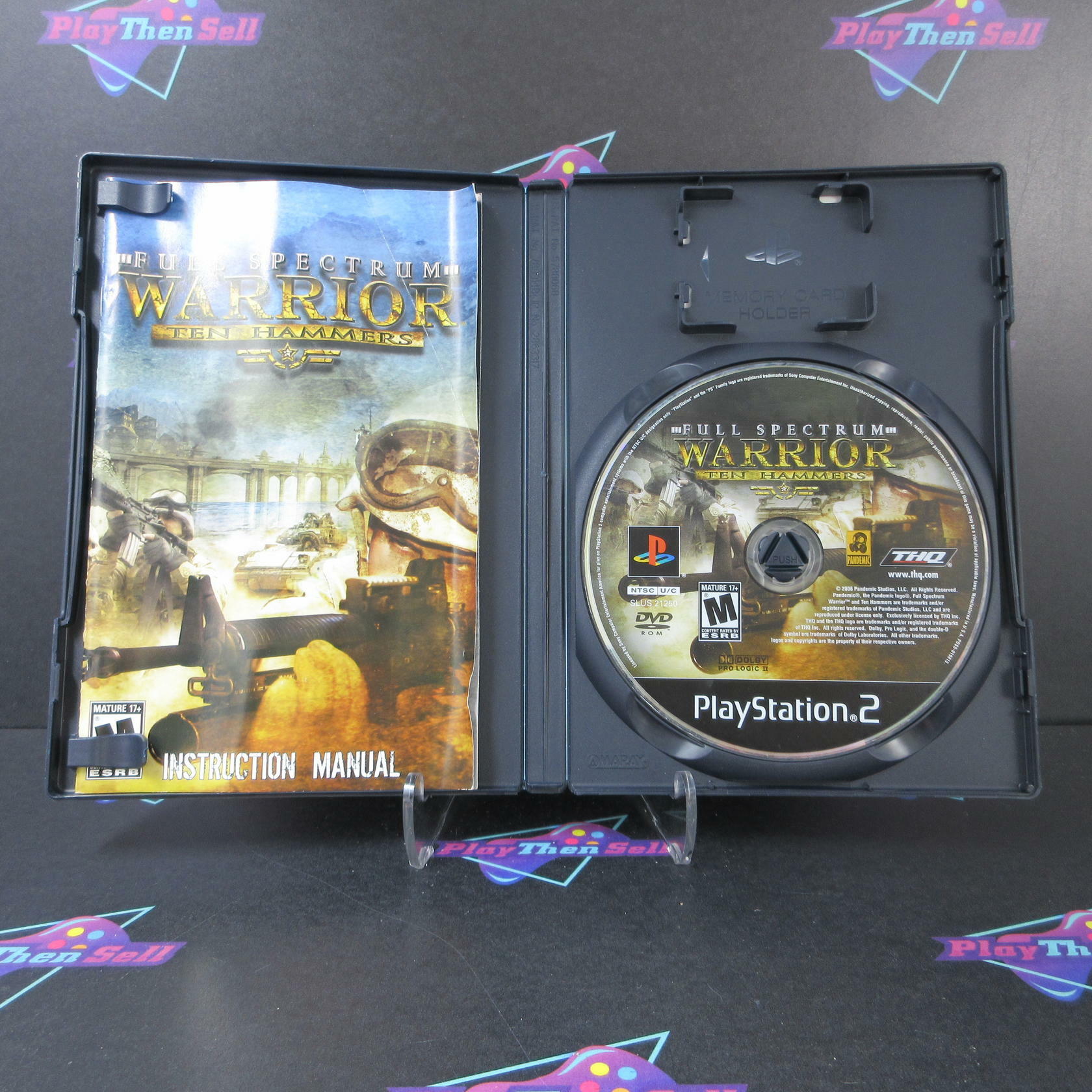 Full Spectrum Warrior Ten Hammers PS2 PlayStation 2 AD/MD Complete CIB - Very Good
