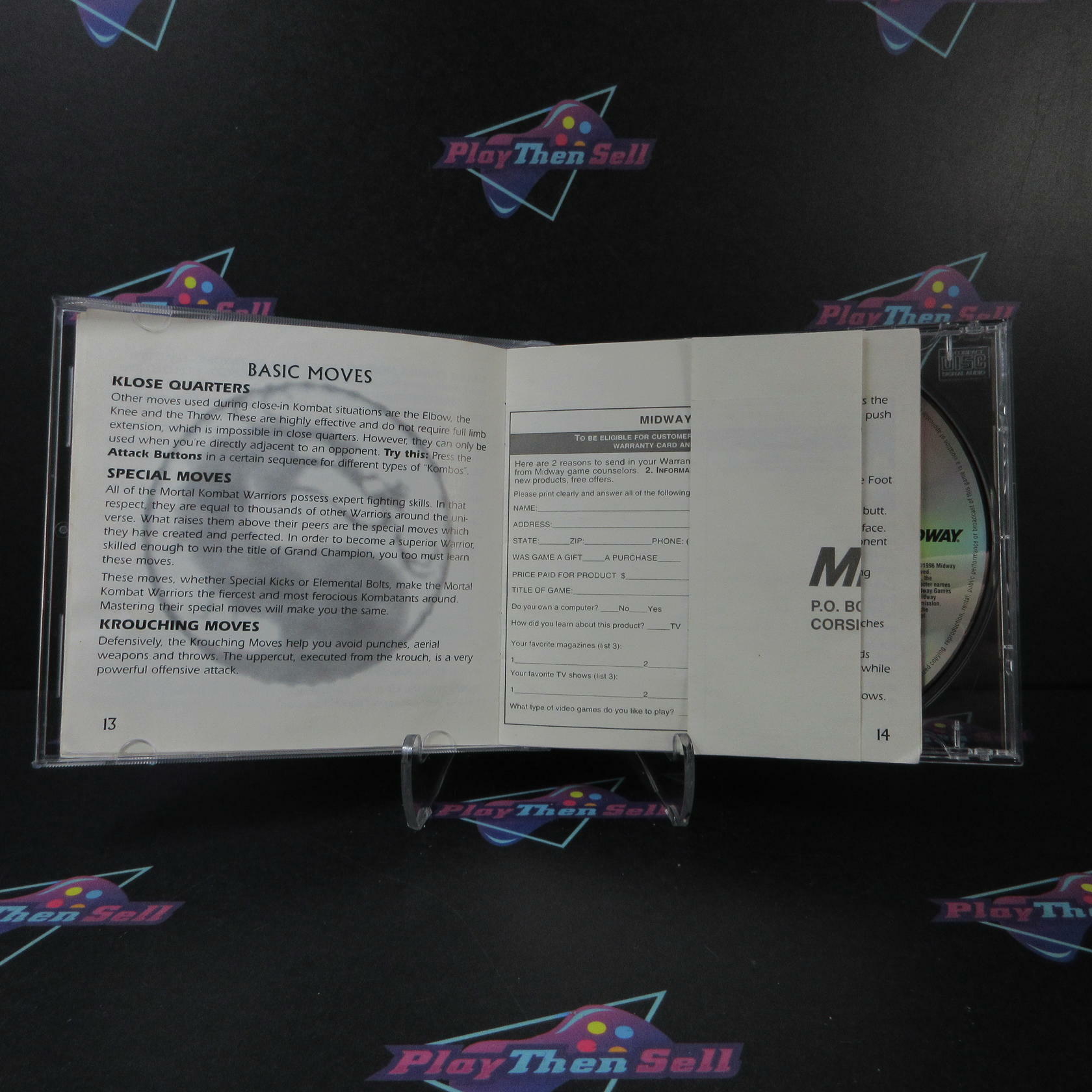 Mortal Kombat Trilogy GH No Art PS1 PlayStation 1 MD Complete CIB - Very Good