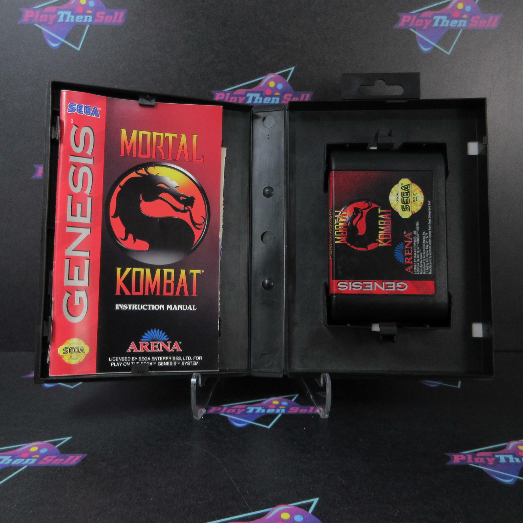 Mortal Kombat Sega Genesis + Reg Card Authentic / Tested - Like New